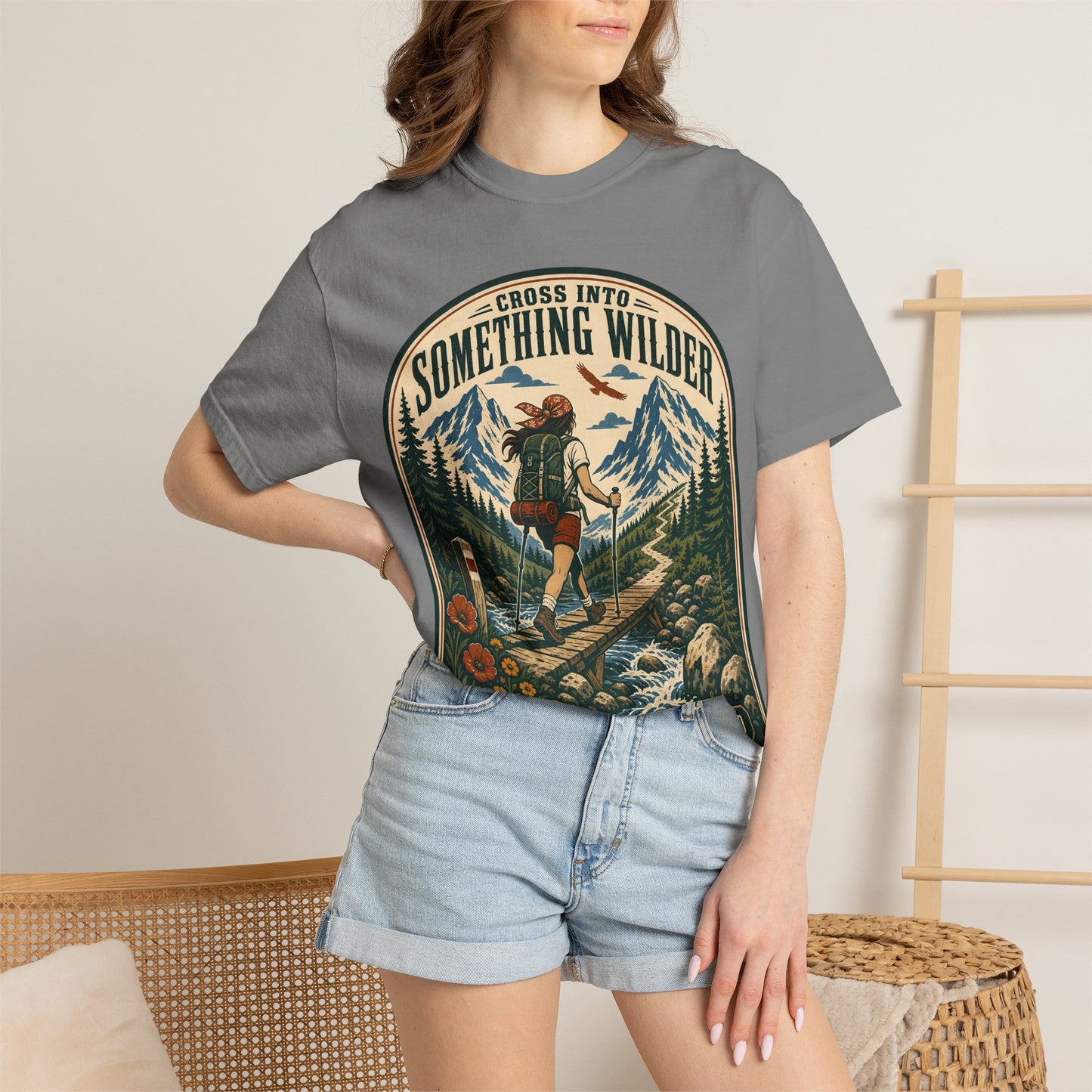 Something Wilder T‑Shirt — Adventure Hiking Graphic Tee
