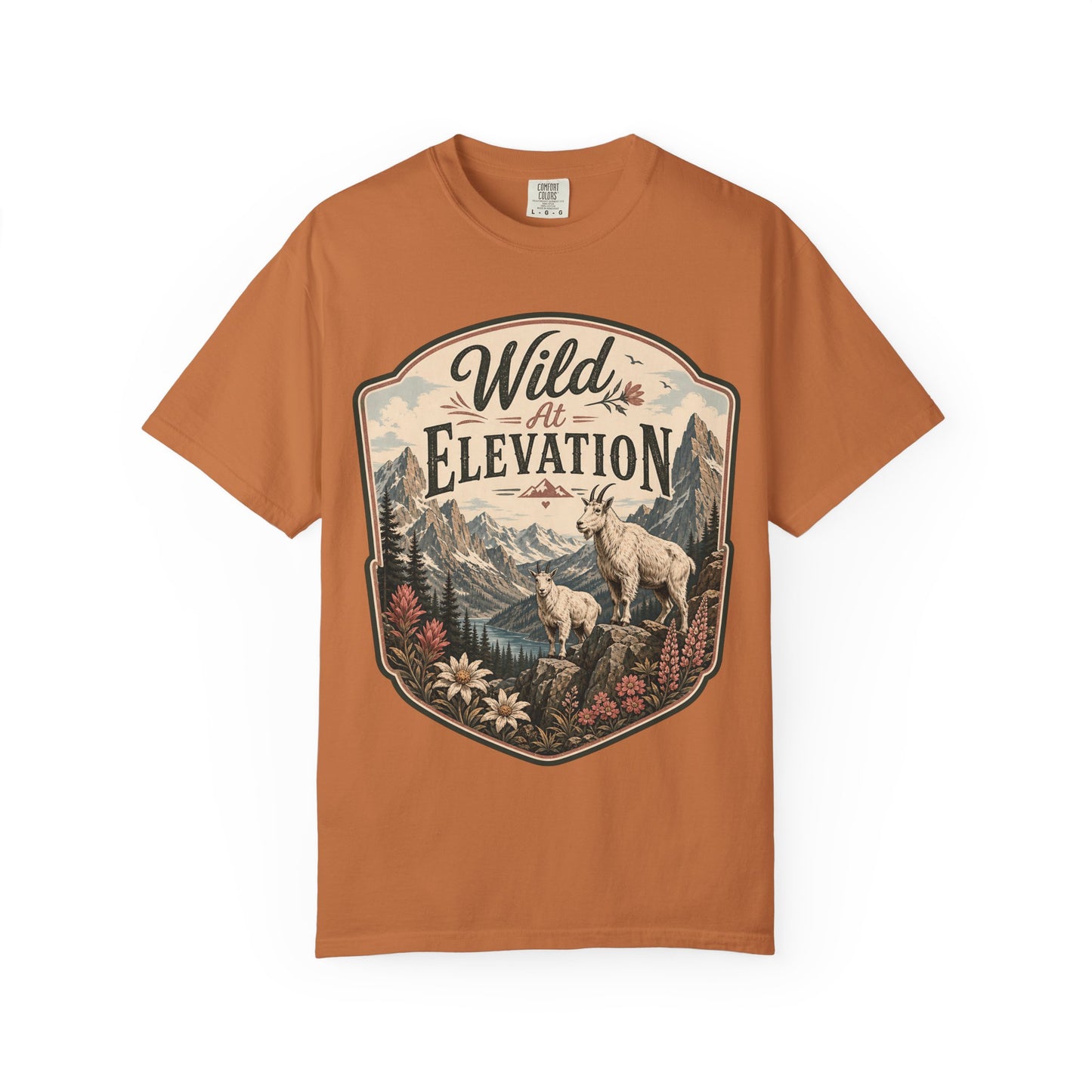 Wild at Elevation T-Shirt — Mountain Goat Nature Graphic Tee