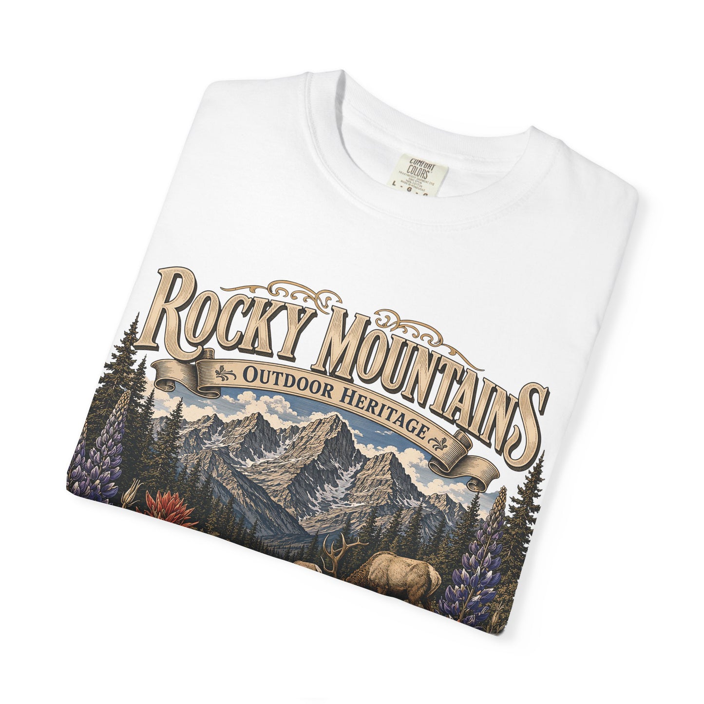Rocky Mountains Nature T-Shirt — Outdoor Heritage Scenic Tee