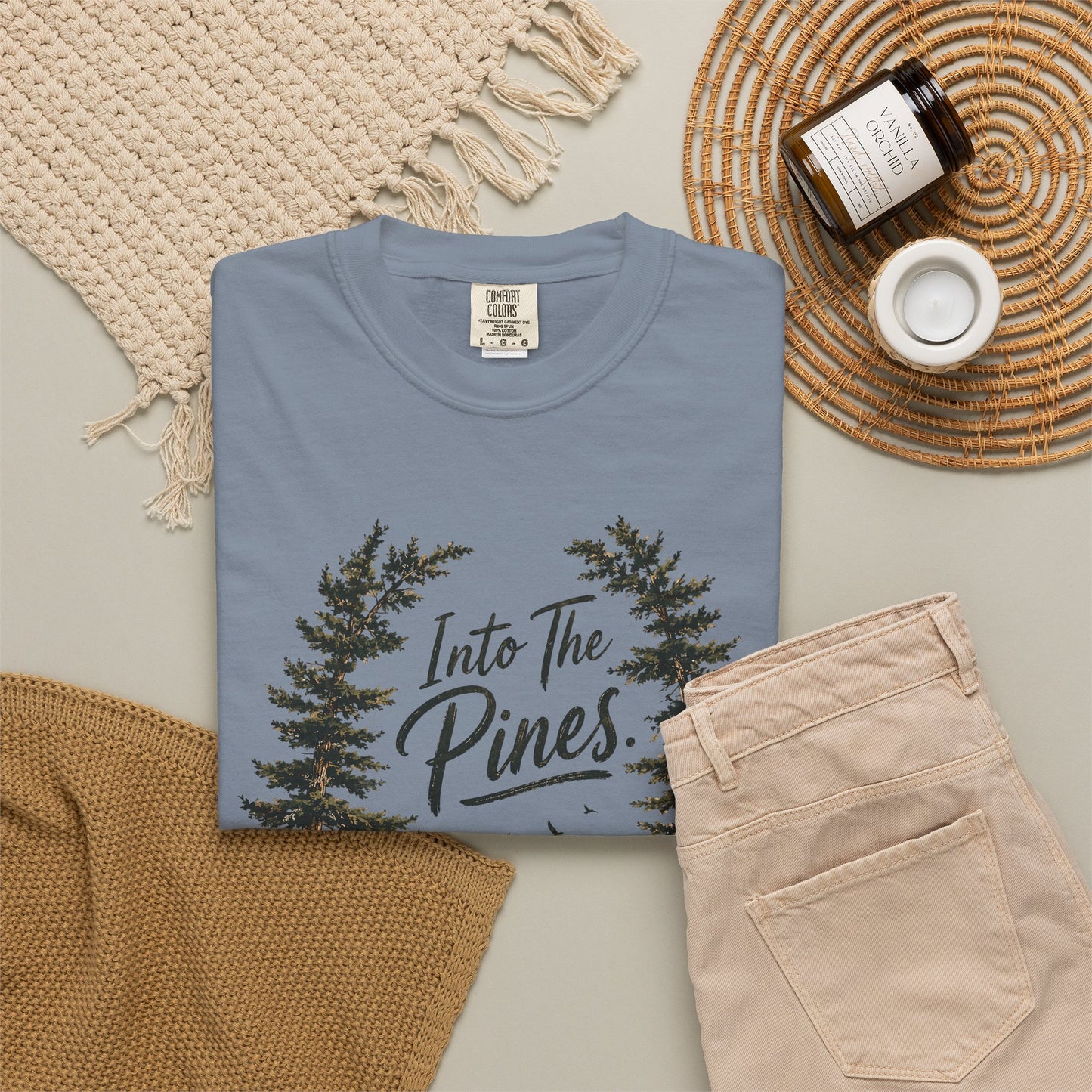 Into the Pines T-Shirt — Vintage Mountain & Forest Nature Tee