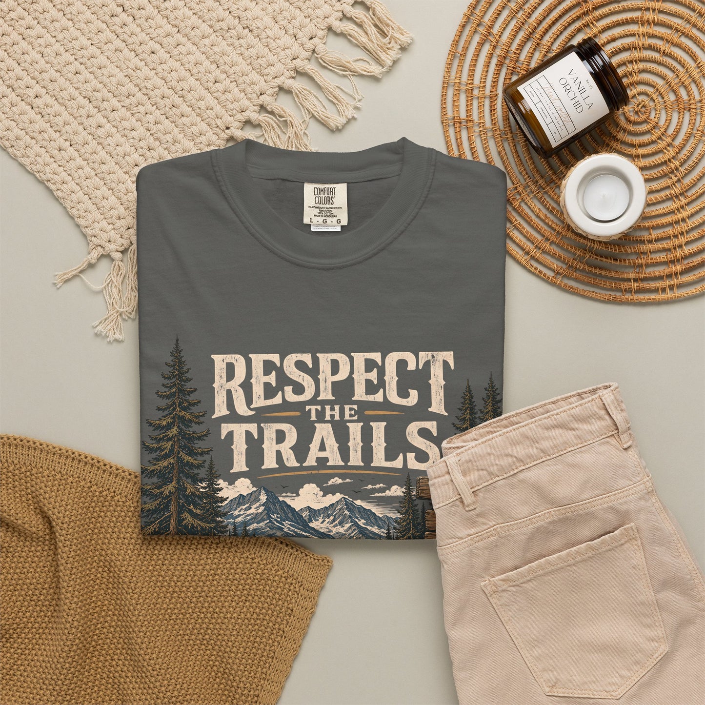 Respect Trails T-Shirt — Leave It Better Outdoor Hiking Tee
