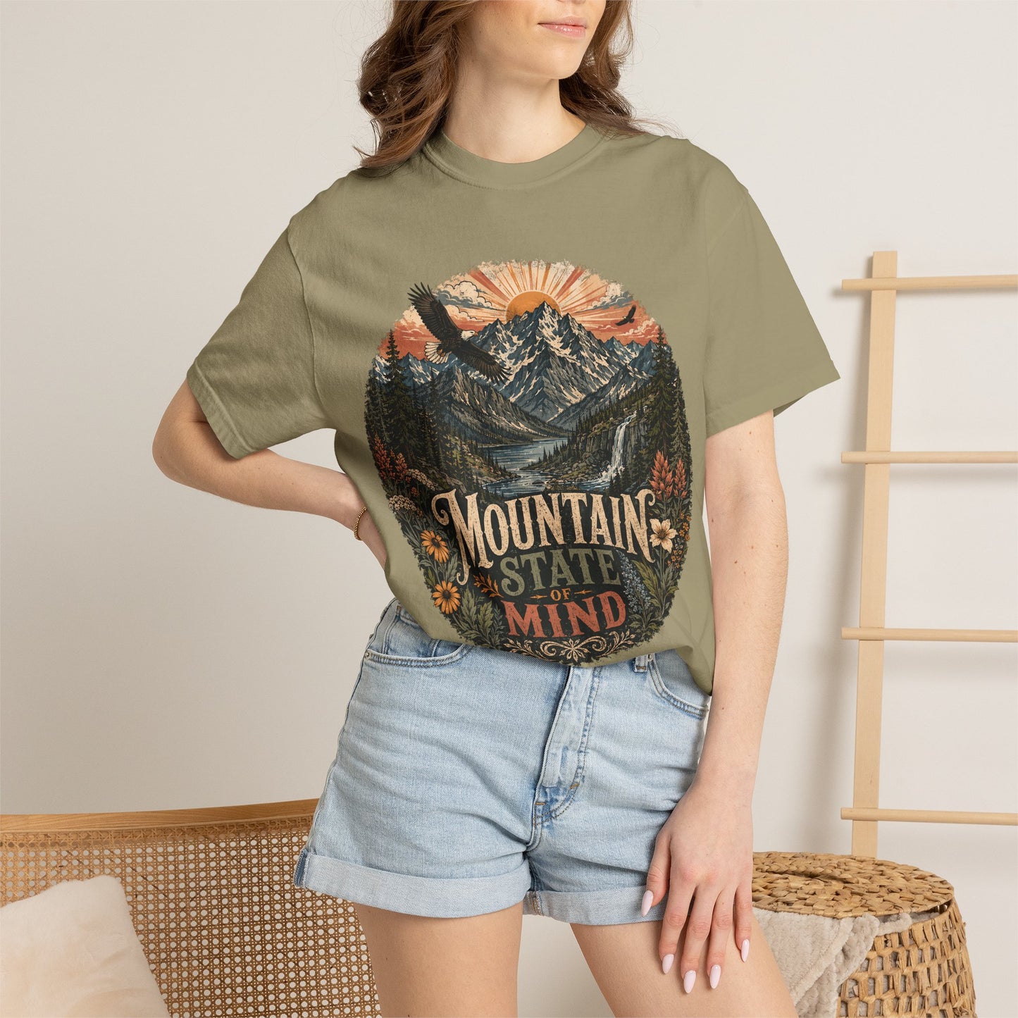 T-Shirt — "Mountain State of Mind" Graphic Tee