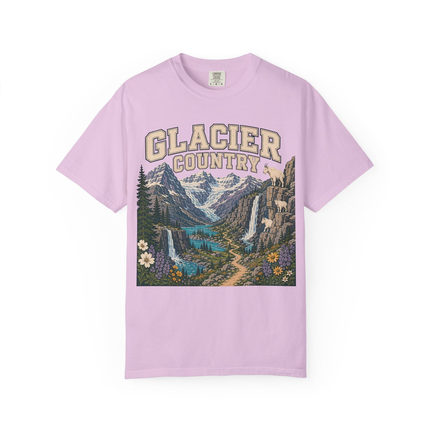Glacier Country T-Shirt — Vintage Mountain National Park Graphic