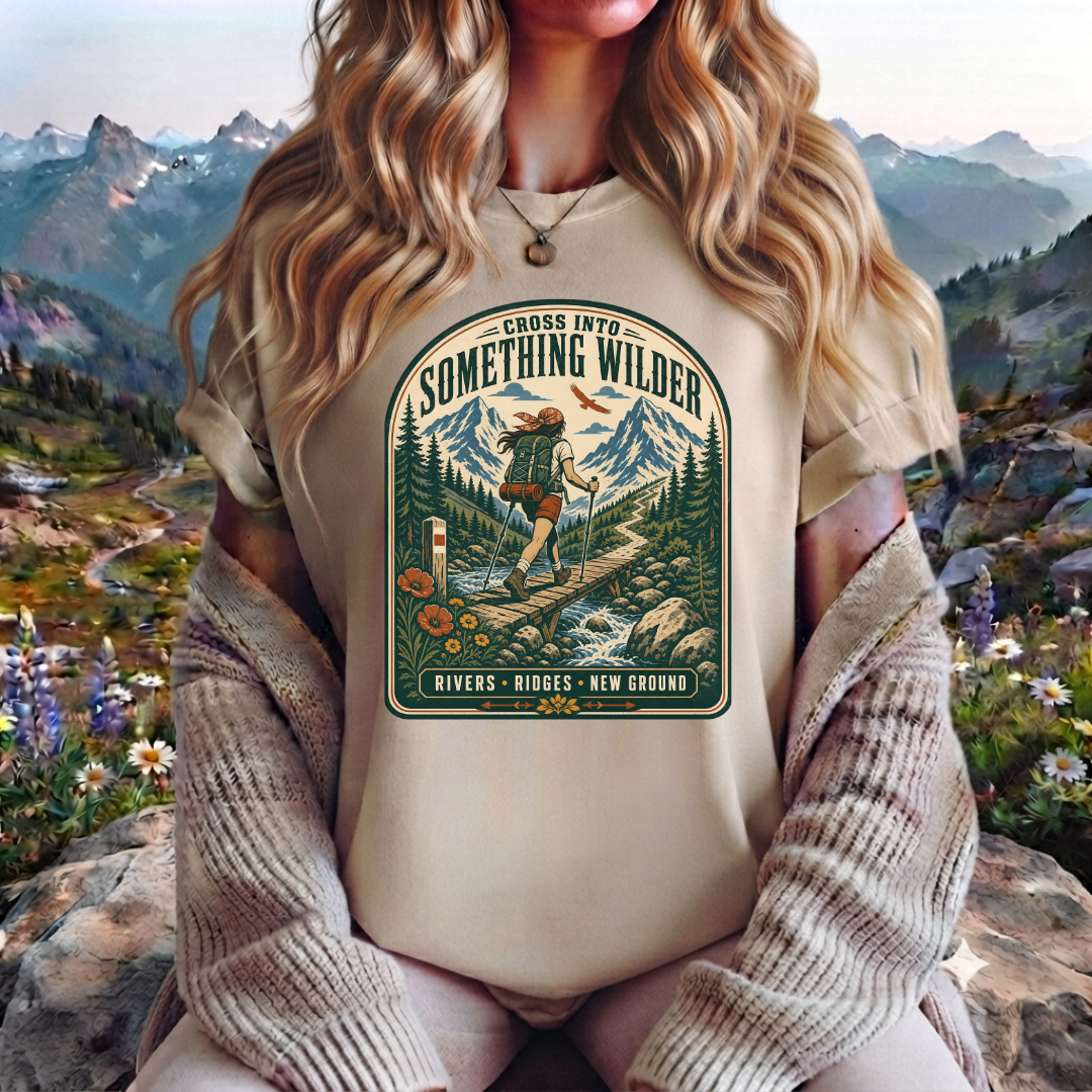 Something Wilder T‑Shirt — Adventure Hiking Graphic Tee
