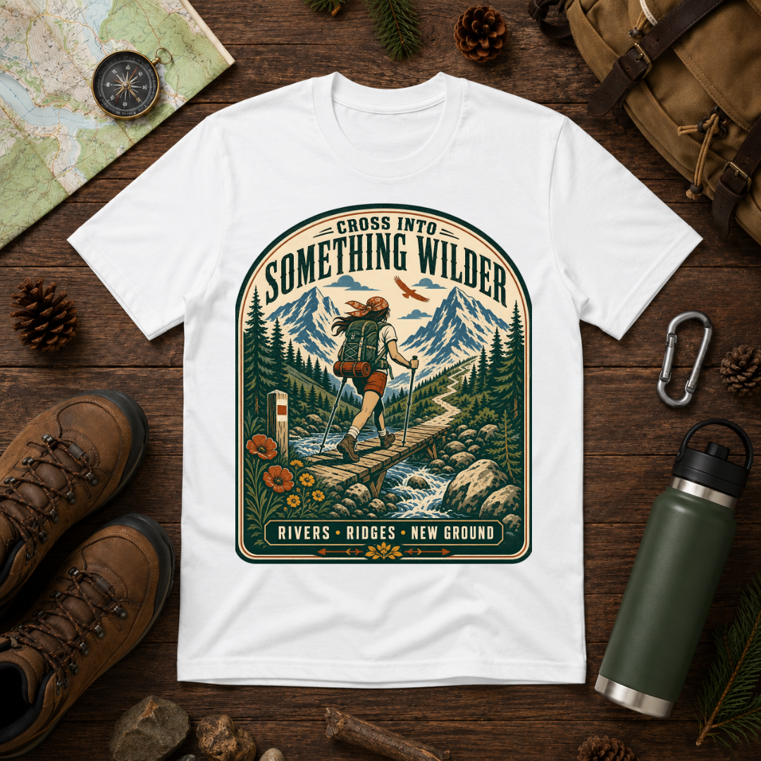 Something Wilder T‑Shirt — Adventure Hiking Graphic Tee