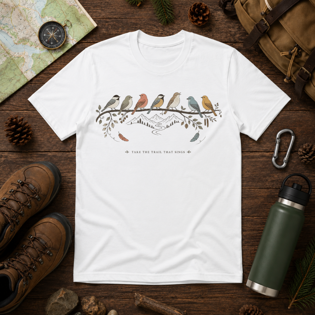 Birds on a Branch T-Shirt – "A Little Too Much Love" Graphic Tee
