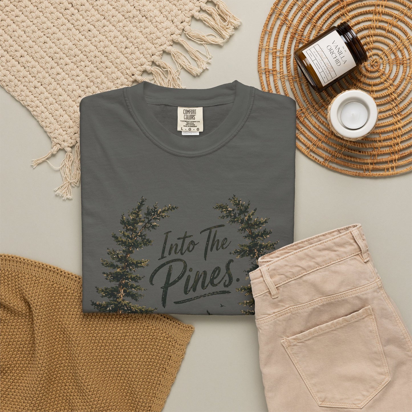 Into the Pines T-Shirt — Vintage Mountain & Forest Nature Tee