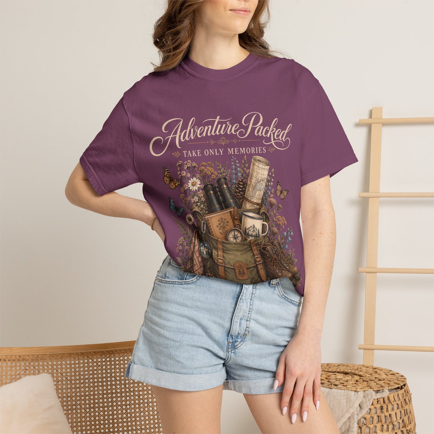 Adventure Packed T-Shirt — Vintage Hiking Backpack Graphic Tee
