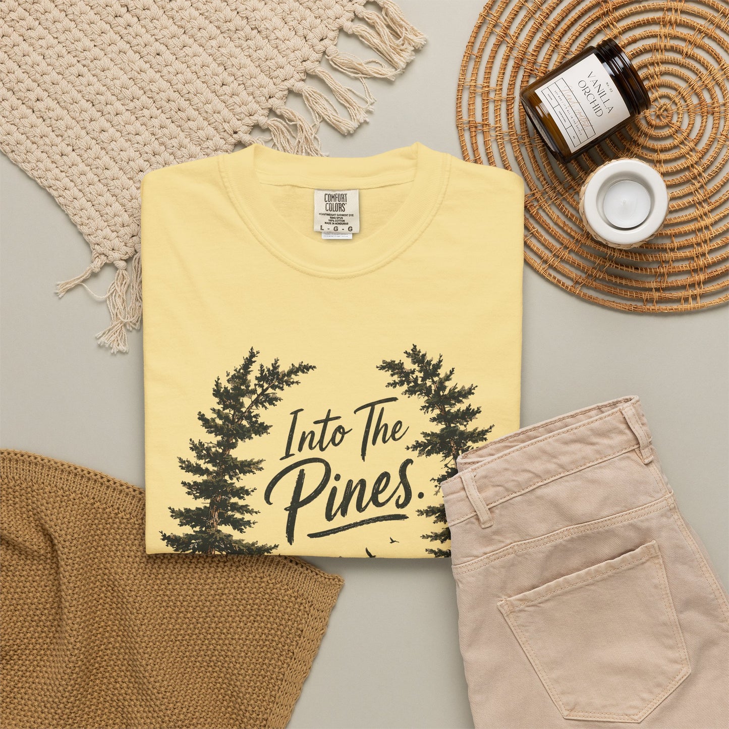 Into the Pines T-Shirt — Vintage Mountain & Forest Nature Tee