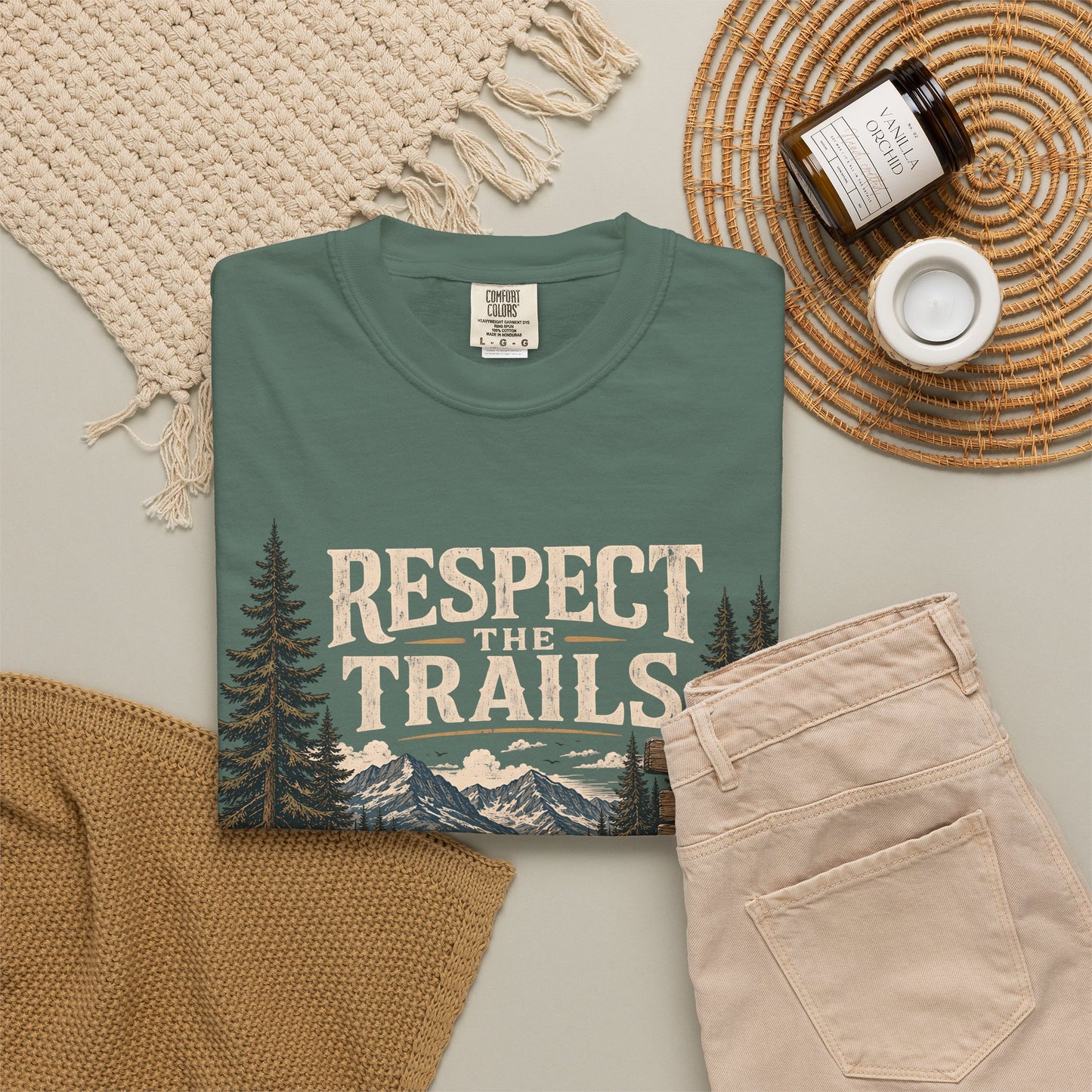 Respect Trails T-Shirt — Leave It Better Outdoor Hiking Tee