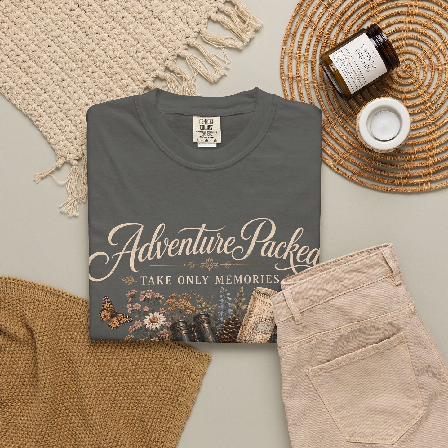 Adventure Packed T-Shirt — Vintage Hiking Backpack Graphic Tee