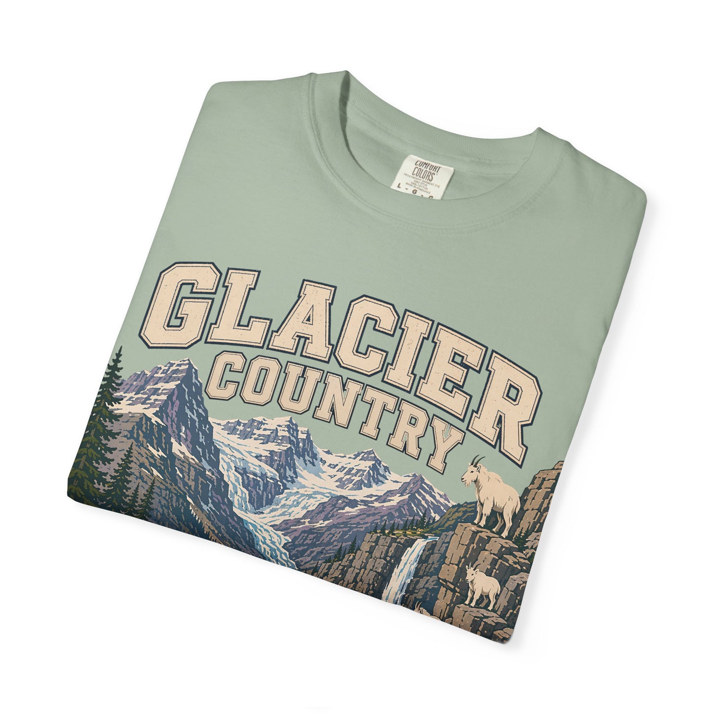 Glacier Country T-Shirt — Vintage Mountain National Park Graphic