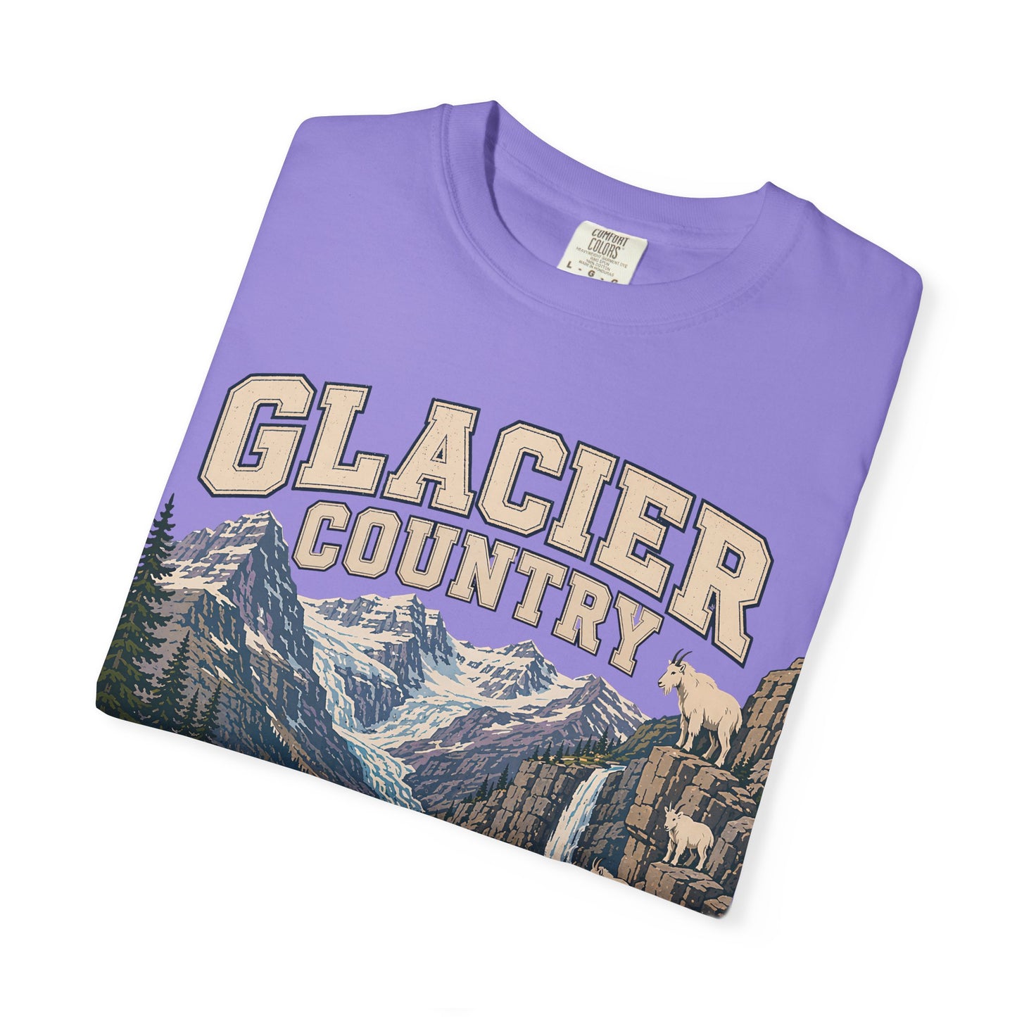Glacier Country T-Shirt — Vintage Mountain National Park Graphic