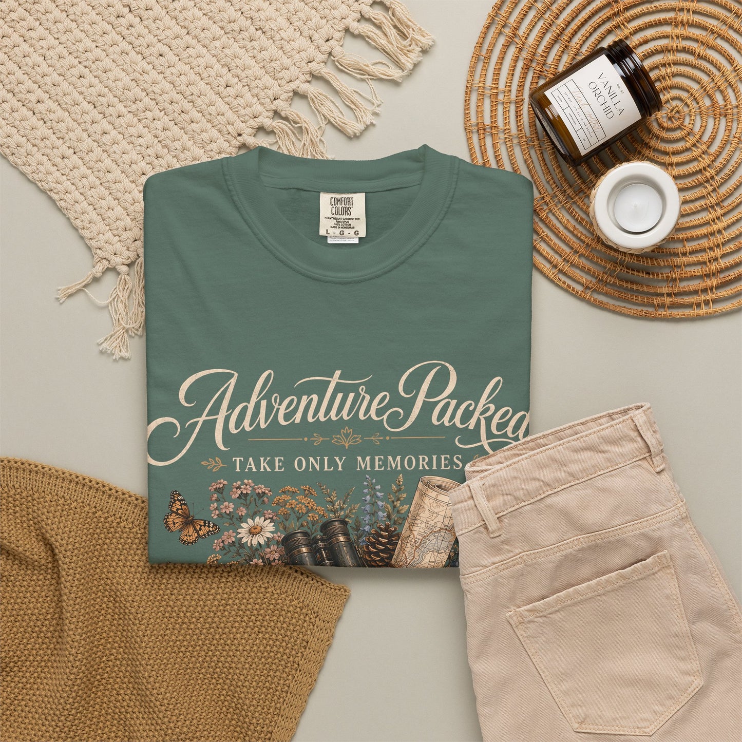 Adventure Packed T-Shirt — Vintage Hiking Backpack Graphic Tee