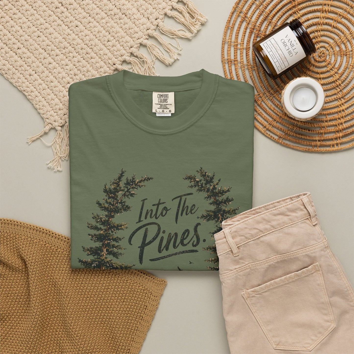Into the Pines T-Shirt — Vintage Mountain & Forest Nature Tee