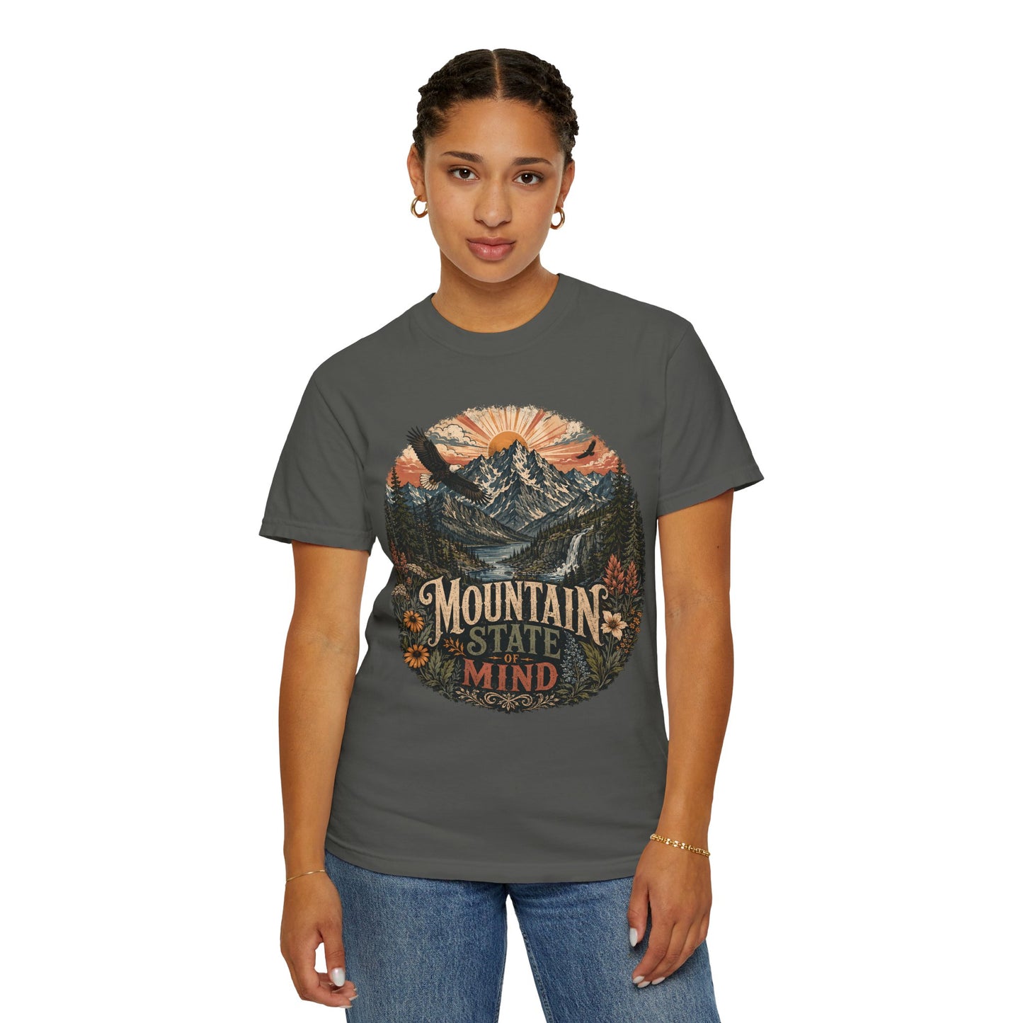 T-Shirt — "Mountain State of Mind" Graphic Tee