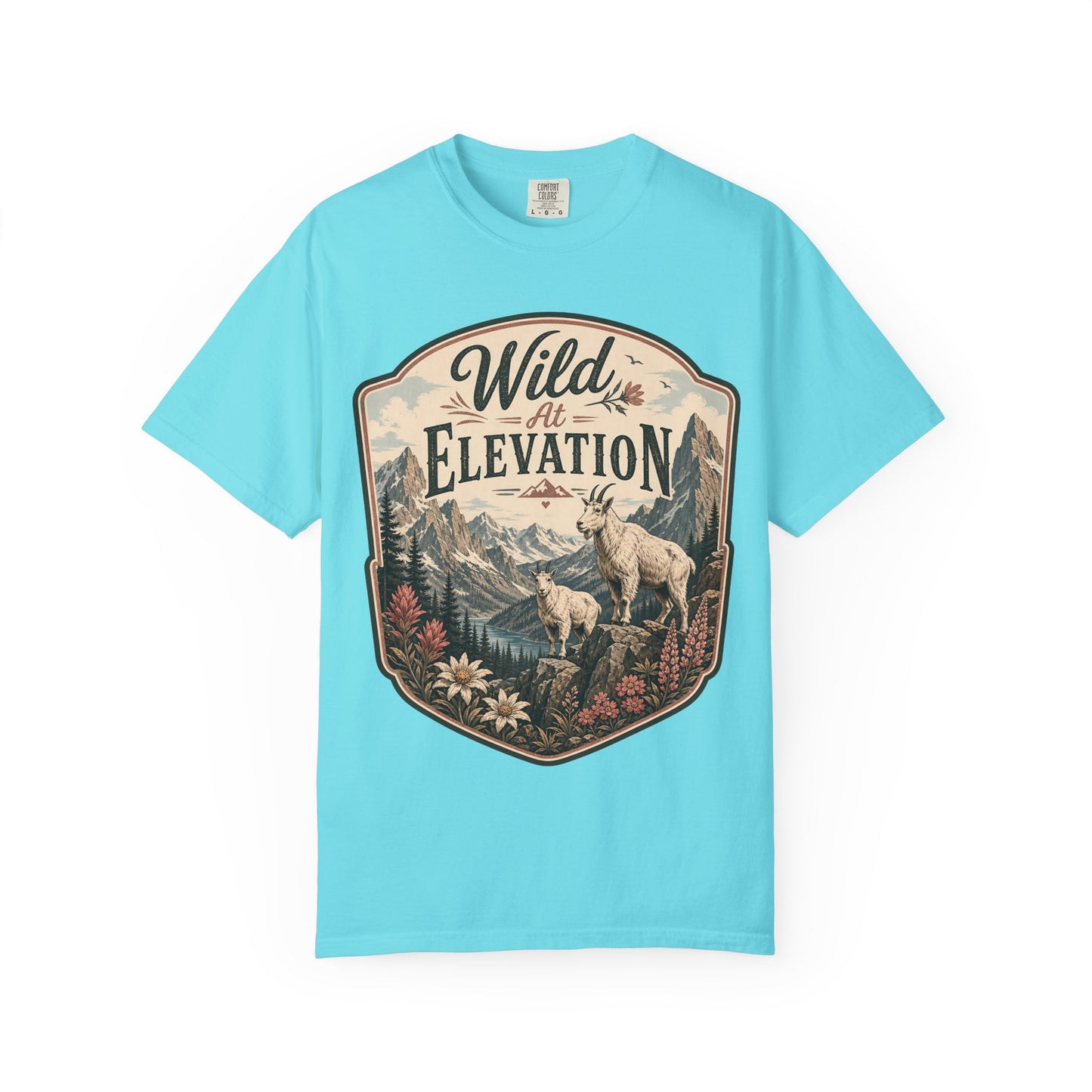 Wild at Elevation T-Shirt — Mountain Goat Nature Graphic Tee