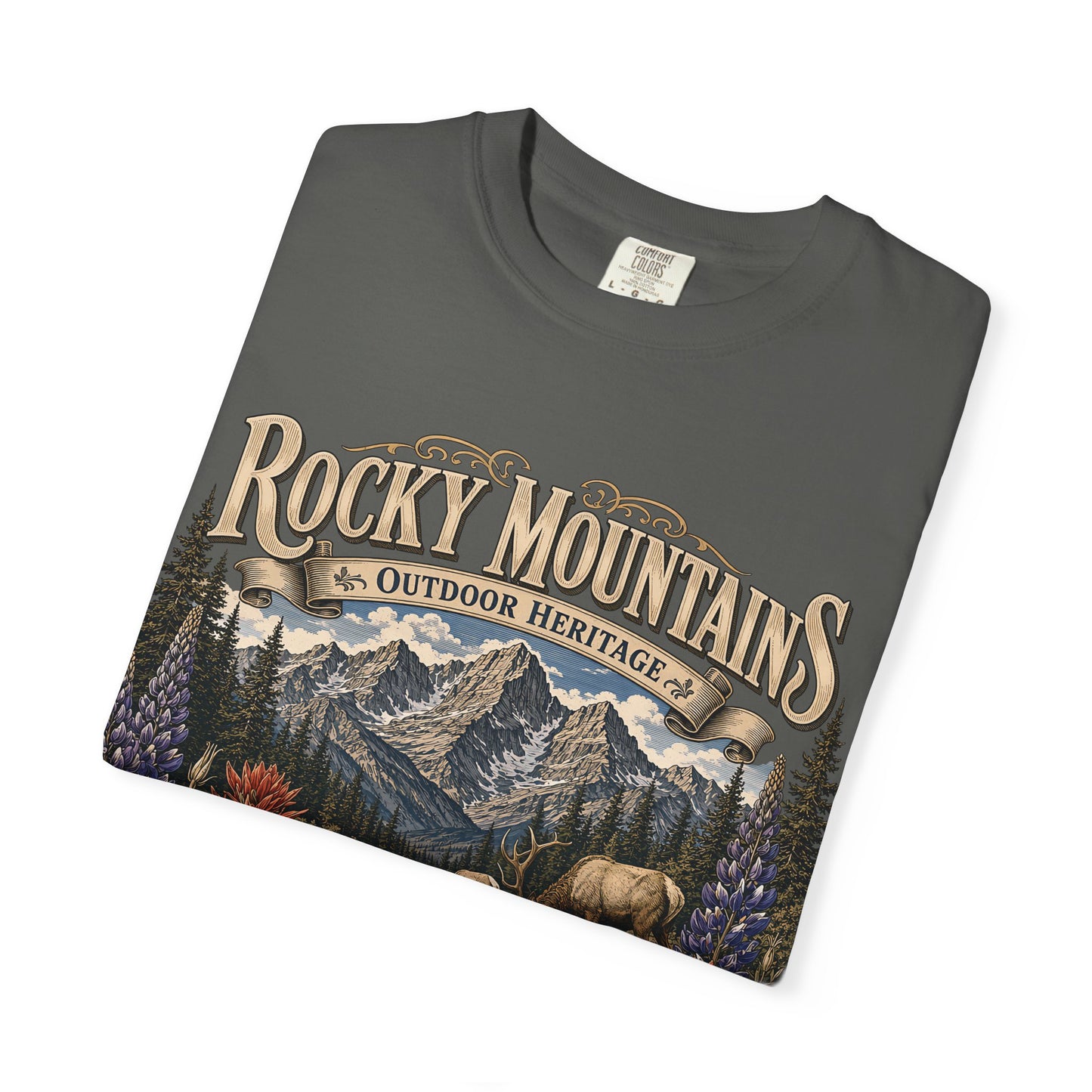 Rocky Mountains Nature T-Shirt — Outdoor Heritage Scenic Tee