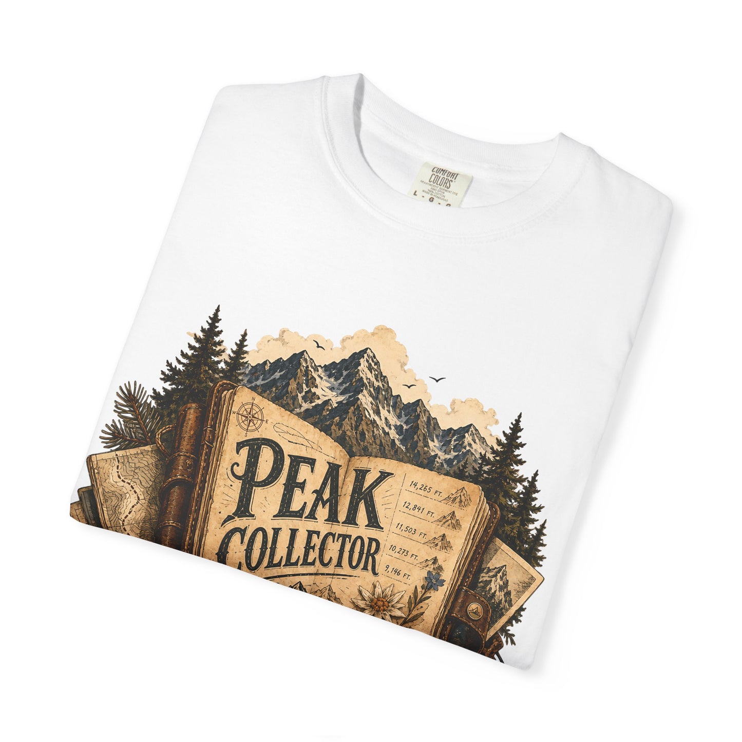 Peak Collector T-Shirt — Mountain Hiking Tee (“Every Summit Tells a Story”)