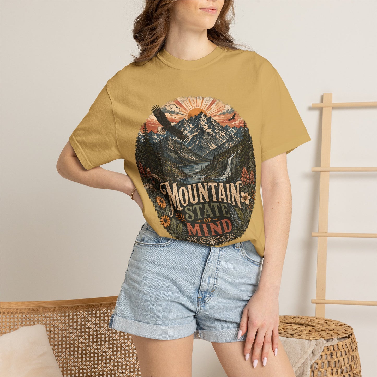 T-Shirt — "Mountain State of Mind" Graphic Tee