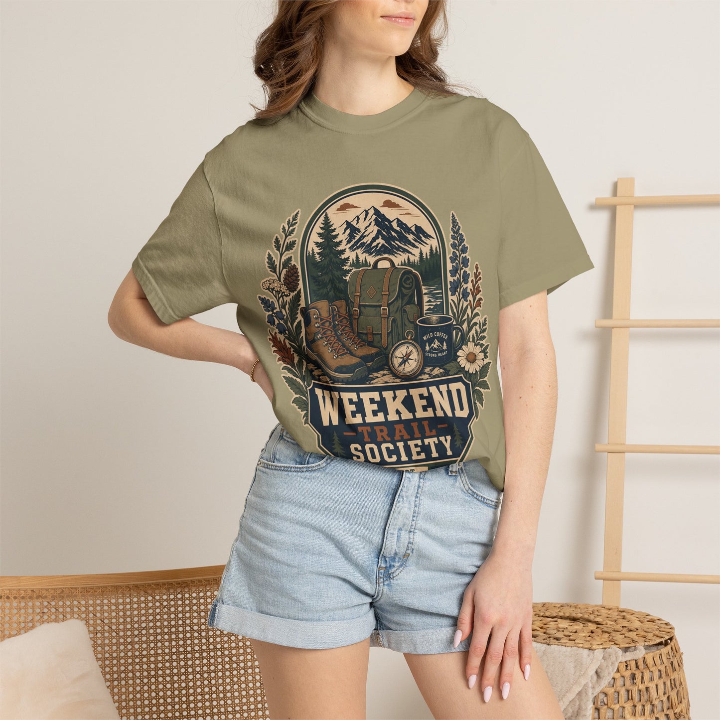 Weekend Trail Society T-Shirt — Vintage Outdoor Hiking & Camping Graphic Tee