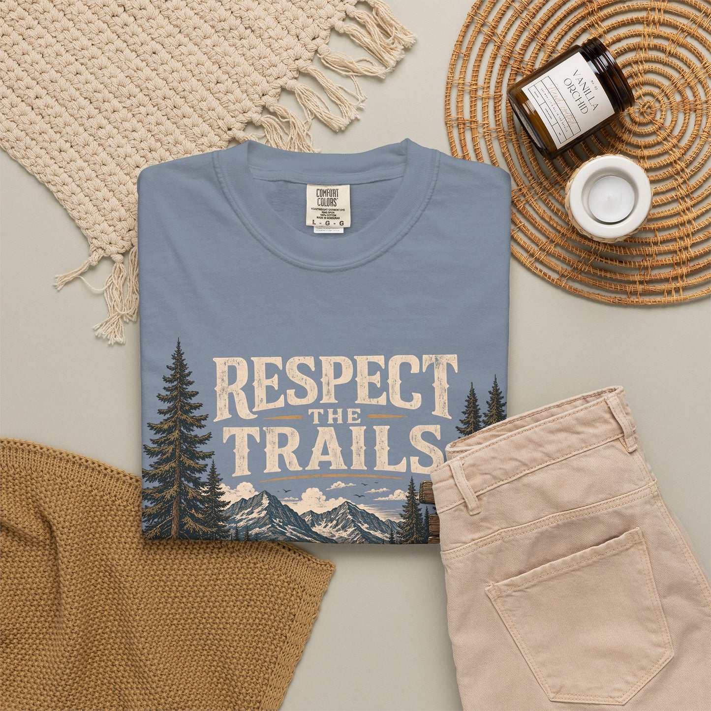 Respect Trails T-Shirt — Leave It Better Outdoor Hiking Tee
