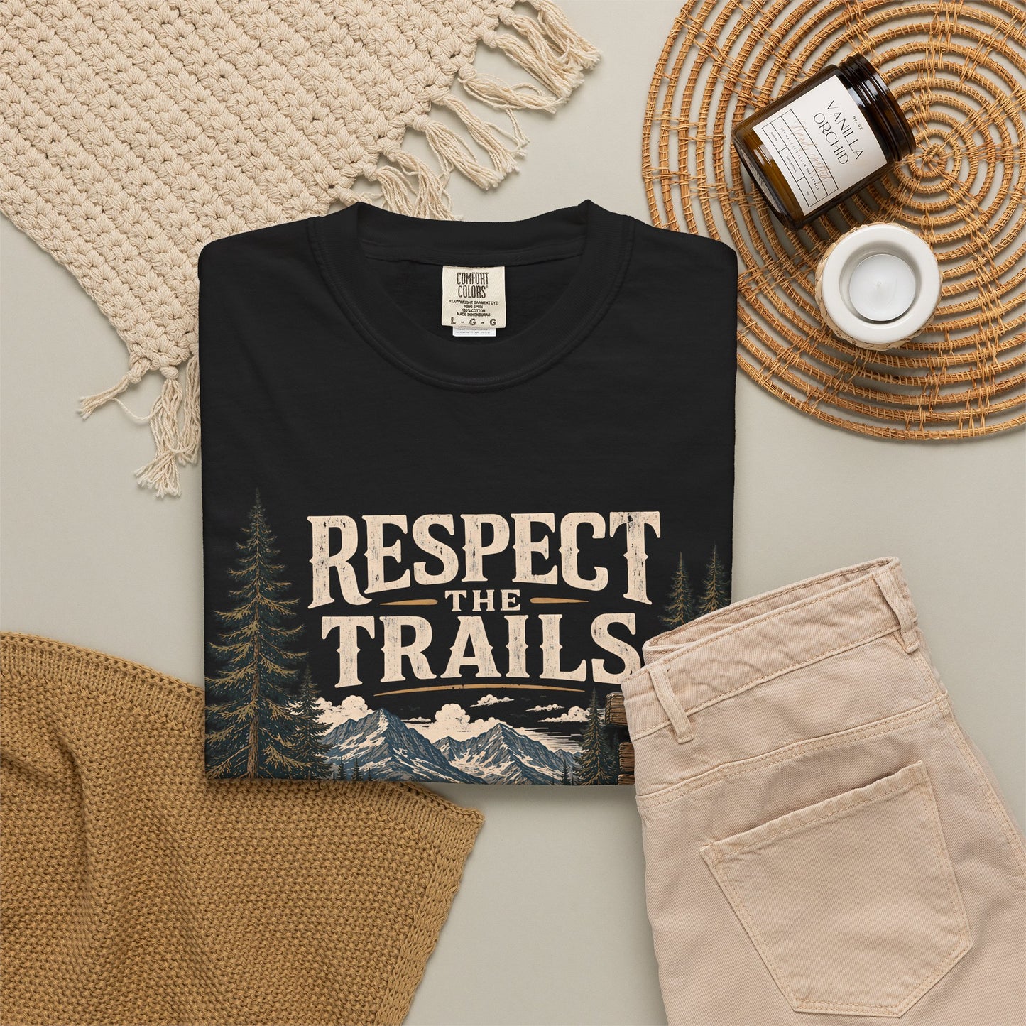 Respect Trails T-Shirt — Leave It Better Outdoor Hiking Tee