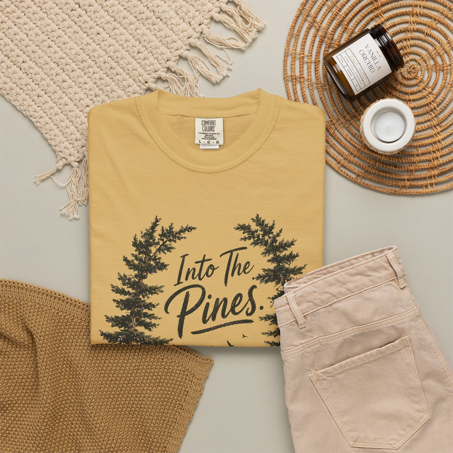 Into the Pines T-Shirt — Vintage Mountain & Forest Nature Tee