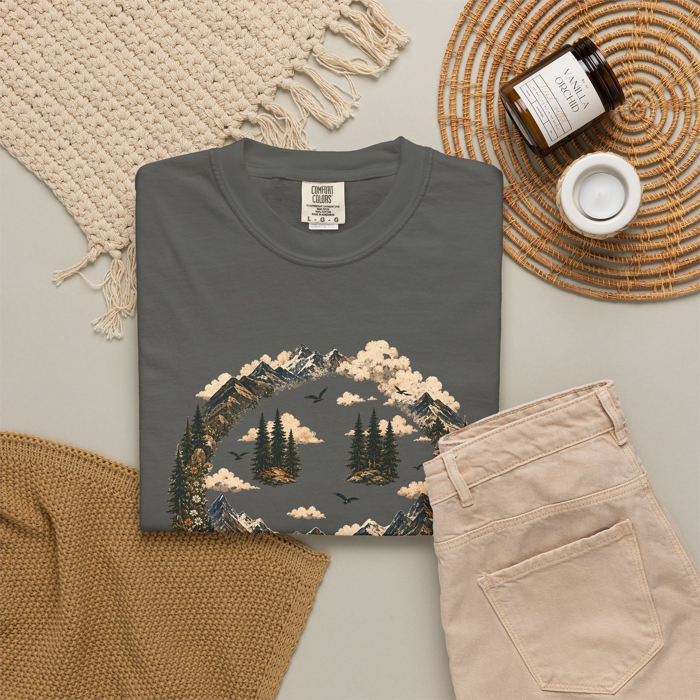 Somewhere In The Mountains T-Shirt — "Current Mood" Outdoor Graphic Tee