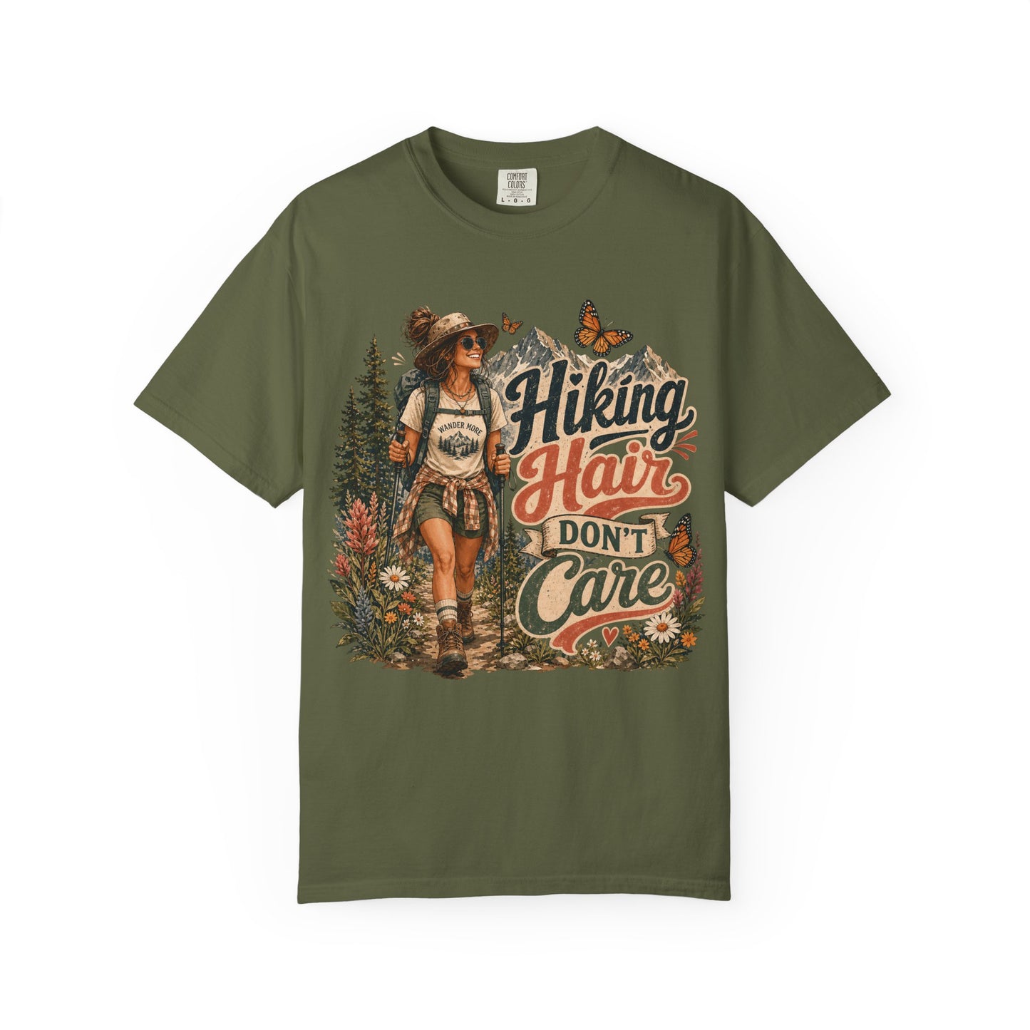 Hiking Hair Don't Care T-Shirt