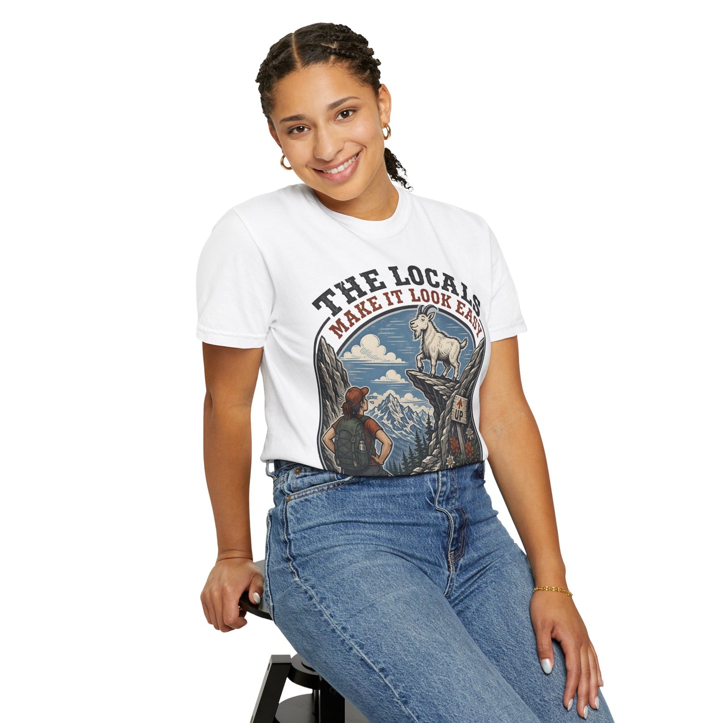 The Locals "Make It Look Easy" Mountain T-Shirt — Alpine Humility Club Vintage Outdoor Tee