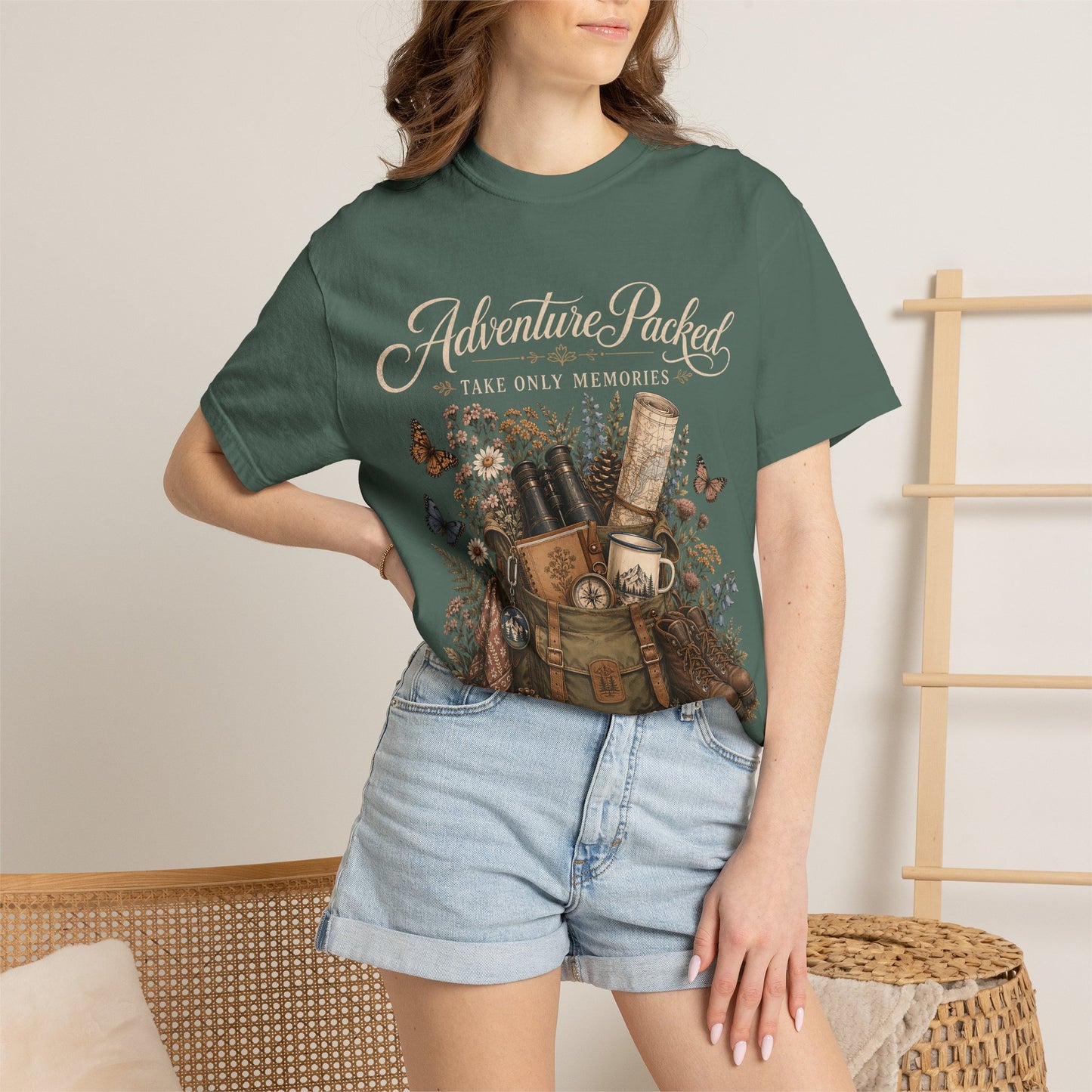 Adventure Packed T-Shirt — Vintage Hiking Backpack Graphic Tee