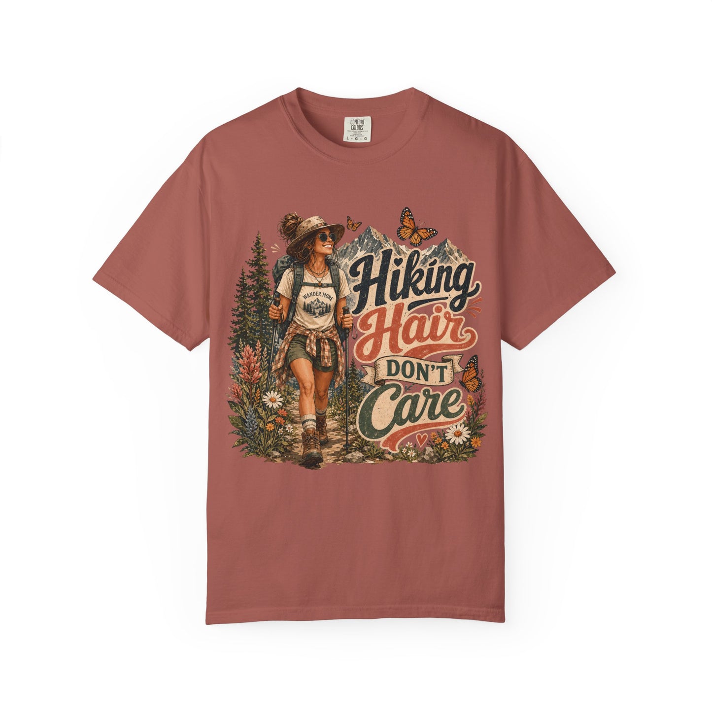 Hiking Hair Don't Care T-Shirt