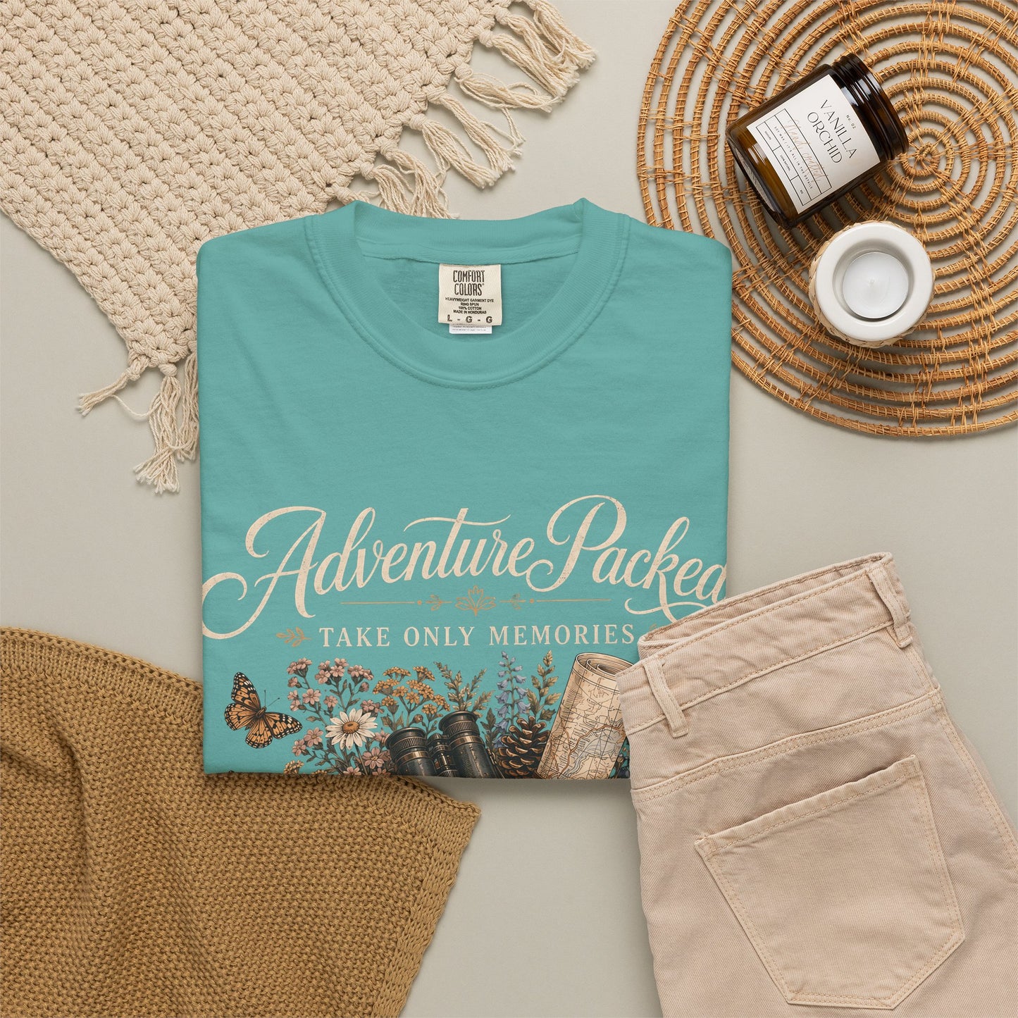 Adventure Packed T-Shirt — Vintage Hiking Backpack Graphic Tee