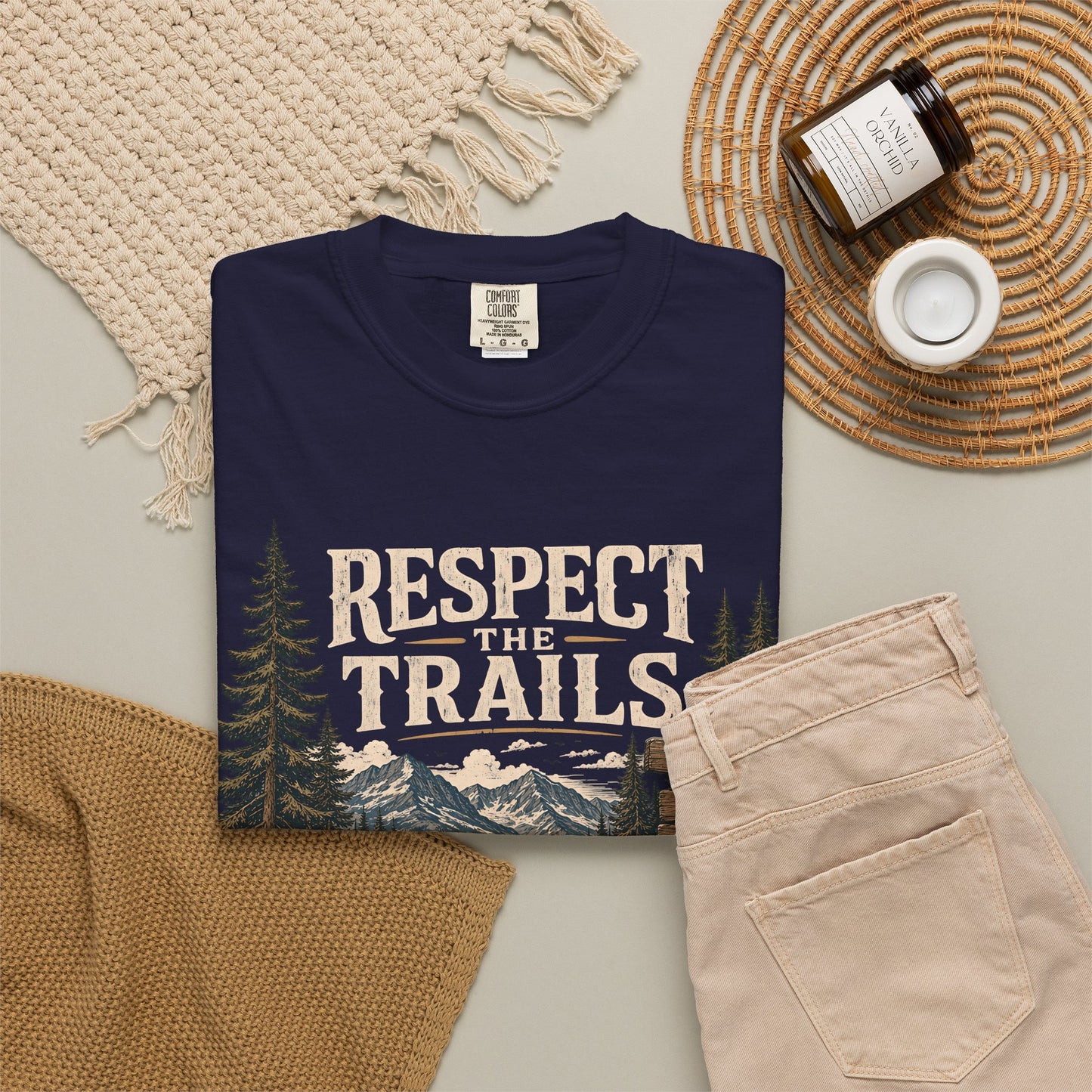 Respect Trails T-Shirt — Leave It Better Outdoor Hiking Tee