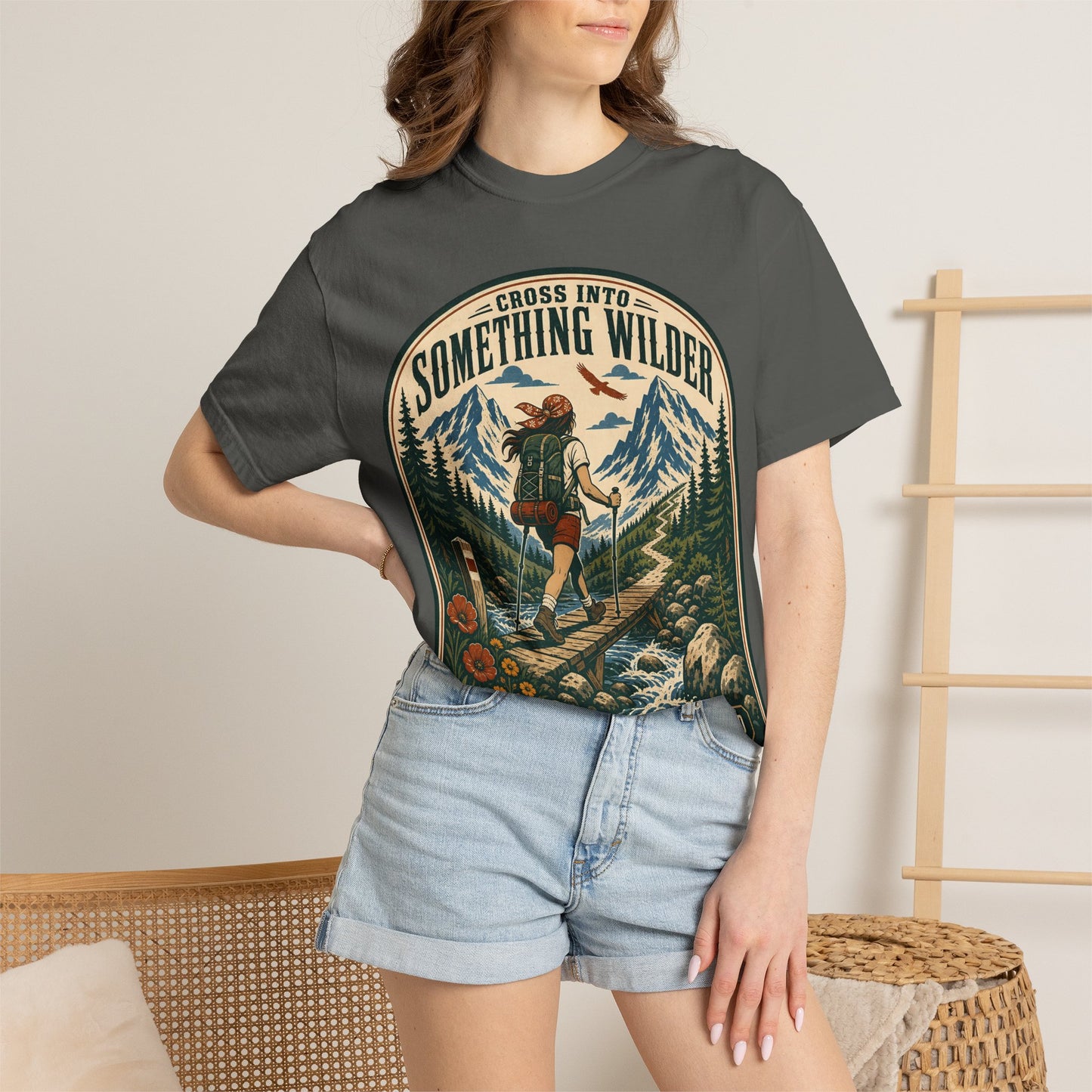 Something Wilder T‑Shirt — Adventure Hiking Graphic Tee