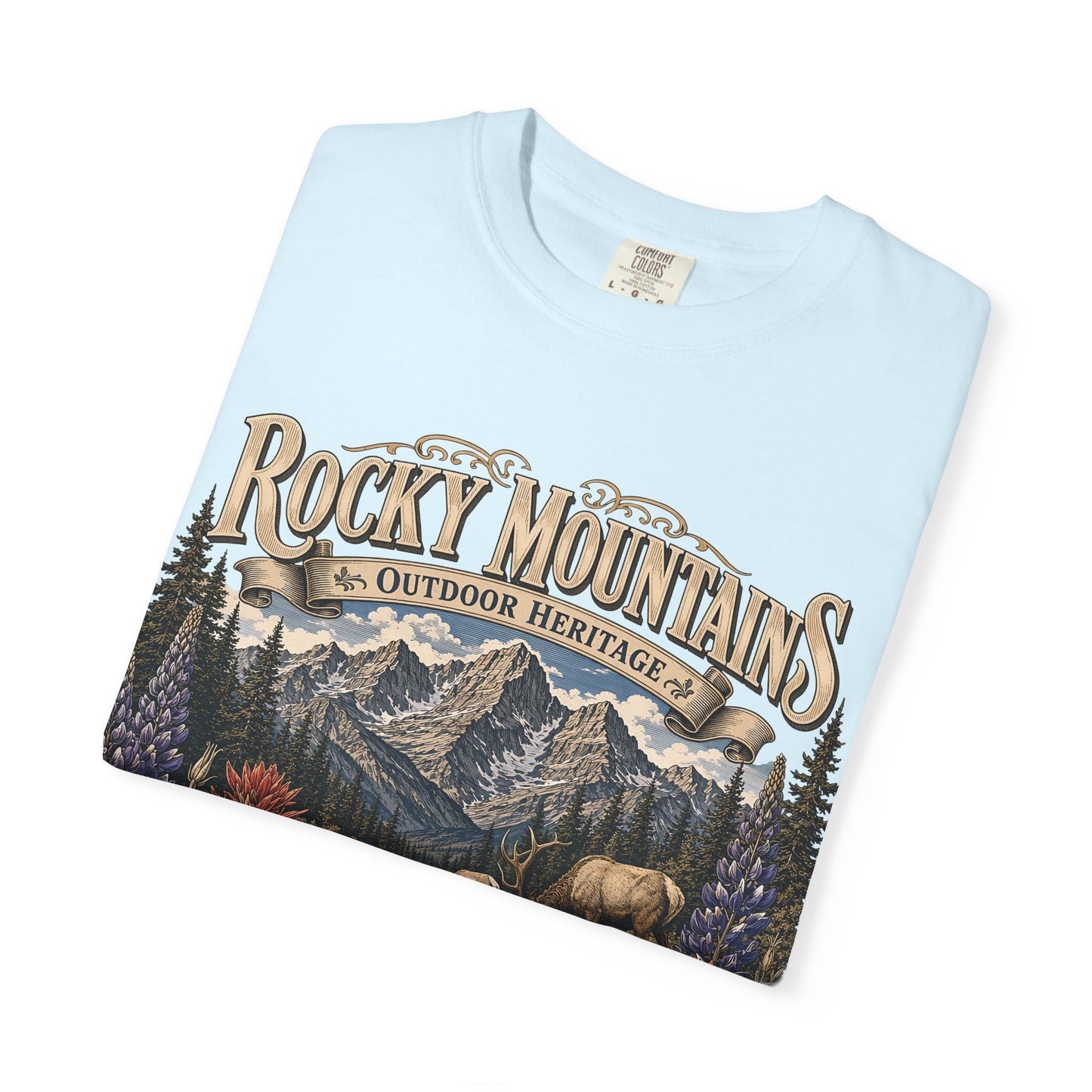 Rocky Mountains Nature T-Shirt — Outdoor Heritage Scenic Tee