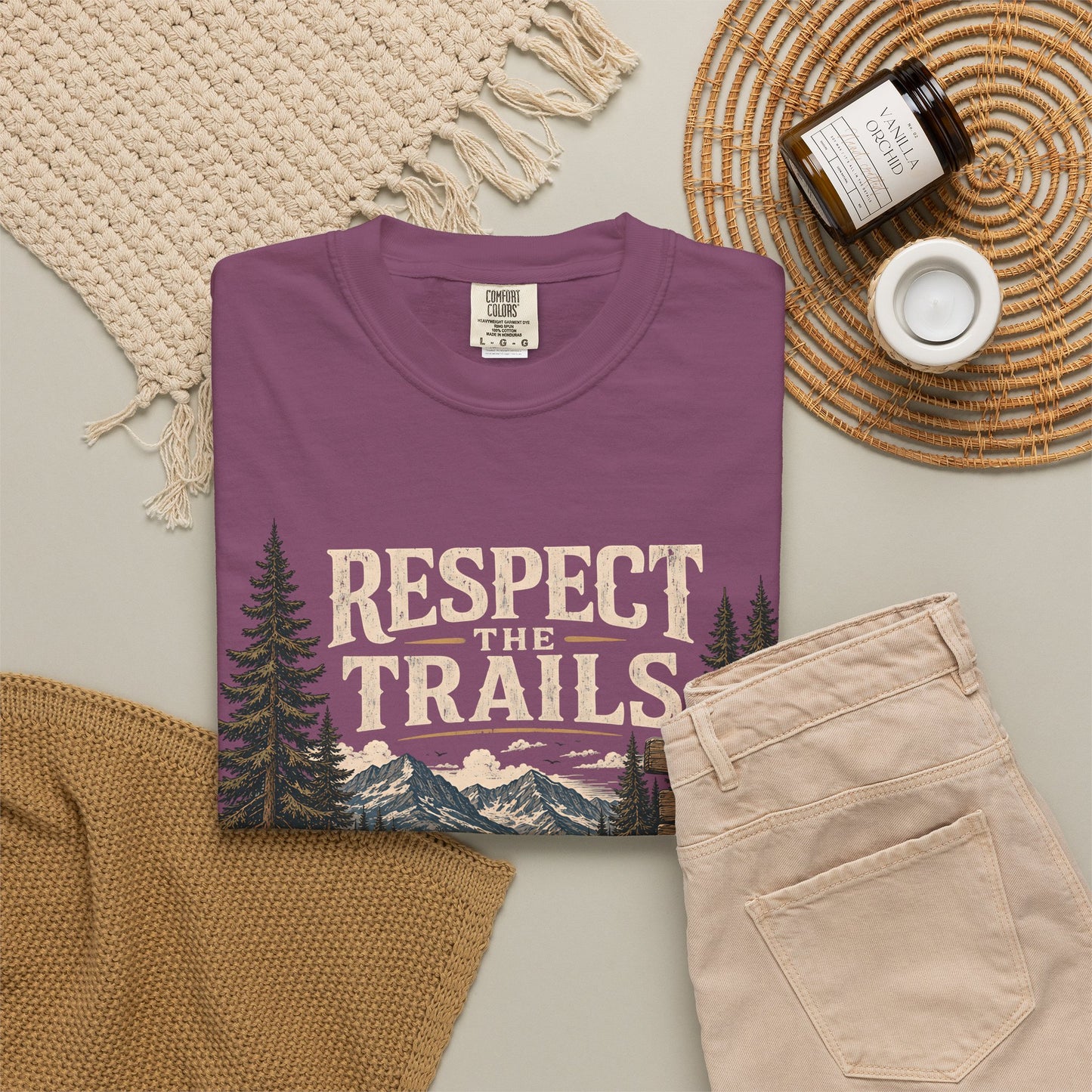 Respect Trails T-Shirt — Leave It Better Outdoor Hiking Tee