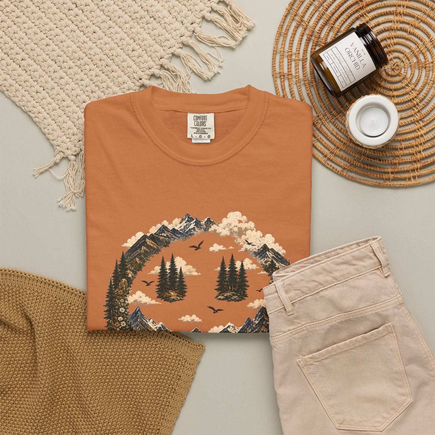 Somewhere In The Mountains T-Shirt — "Current Mood" Outdoor Graphic Tee