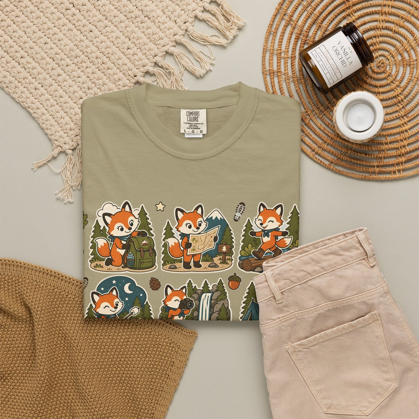 Weekend Plans: Go Outside T-Shirt — Cute Fox Camping Graphic Tee