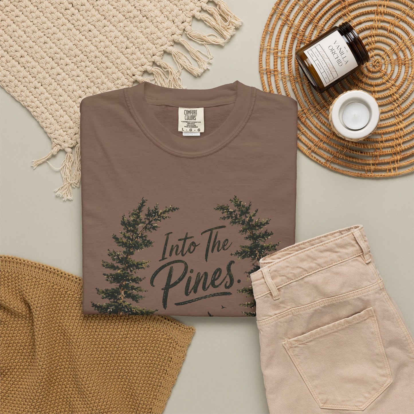 Into the Pines T-Shirt — Vintage Mountain & Forest Nature Tee