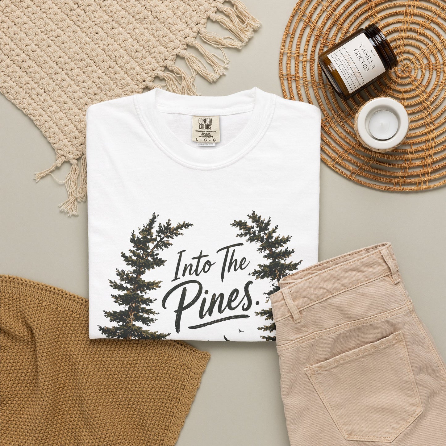 Into the Pines T-Shirt — Vintage Mountain & Forest Nature Tee