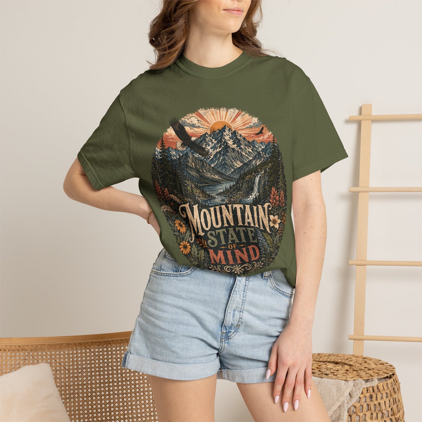 T-Shirt — "Mountain State of Mind" Graphic Tee