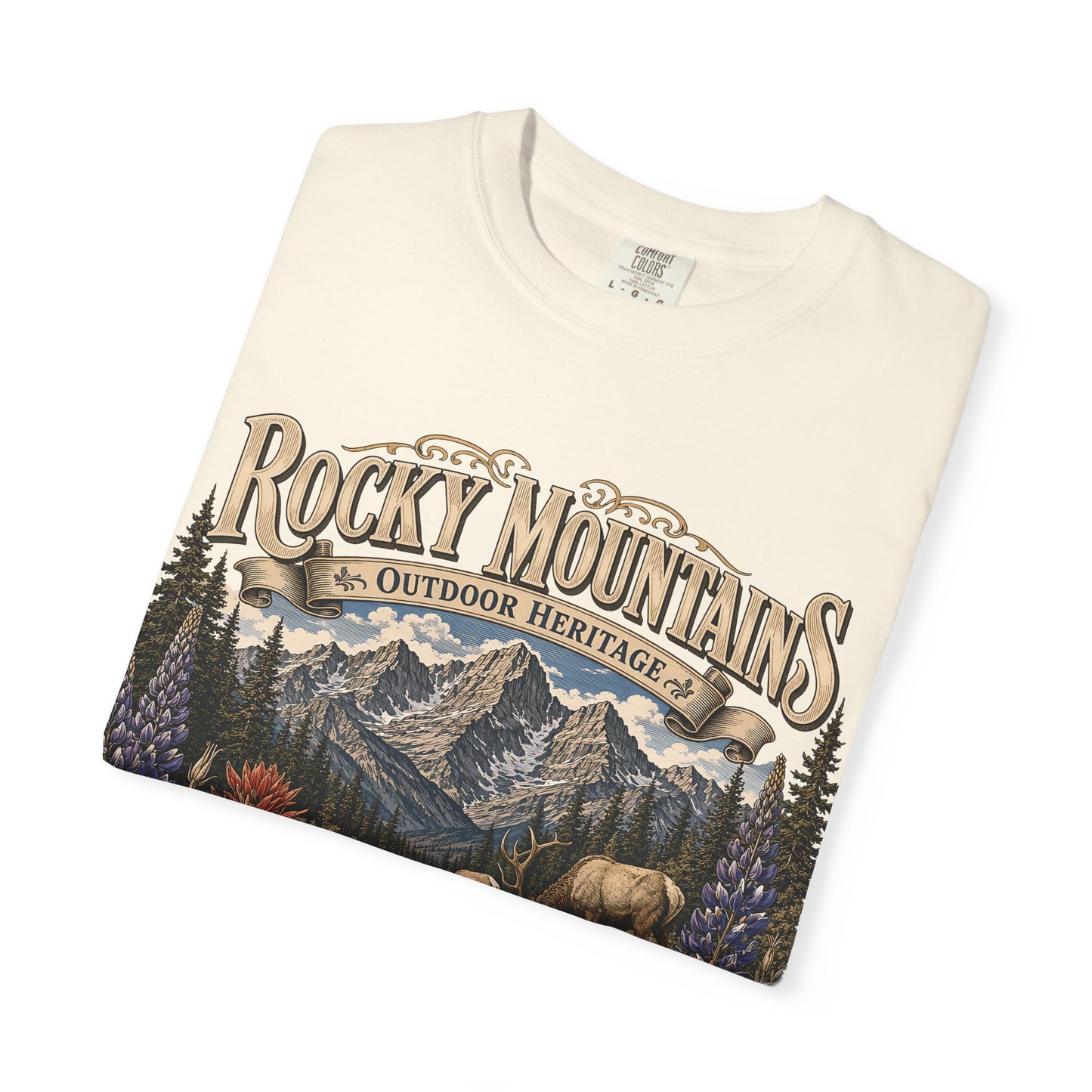 Rocky Mountains Nature T-Shirt — Outdoor Heritage Scenic Tee