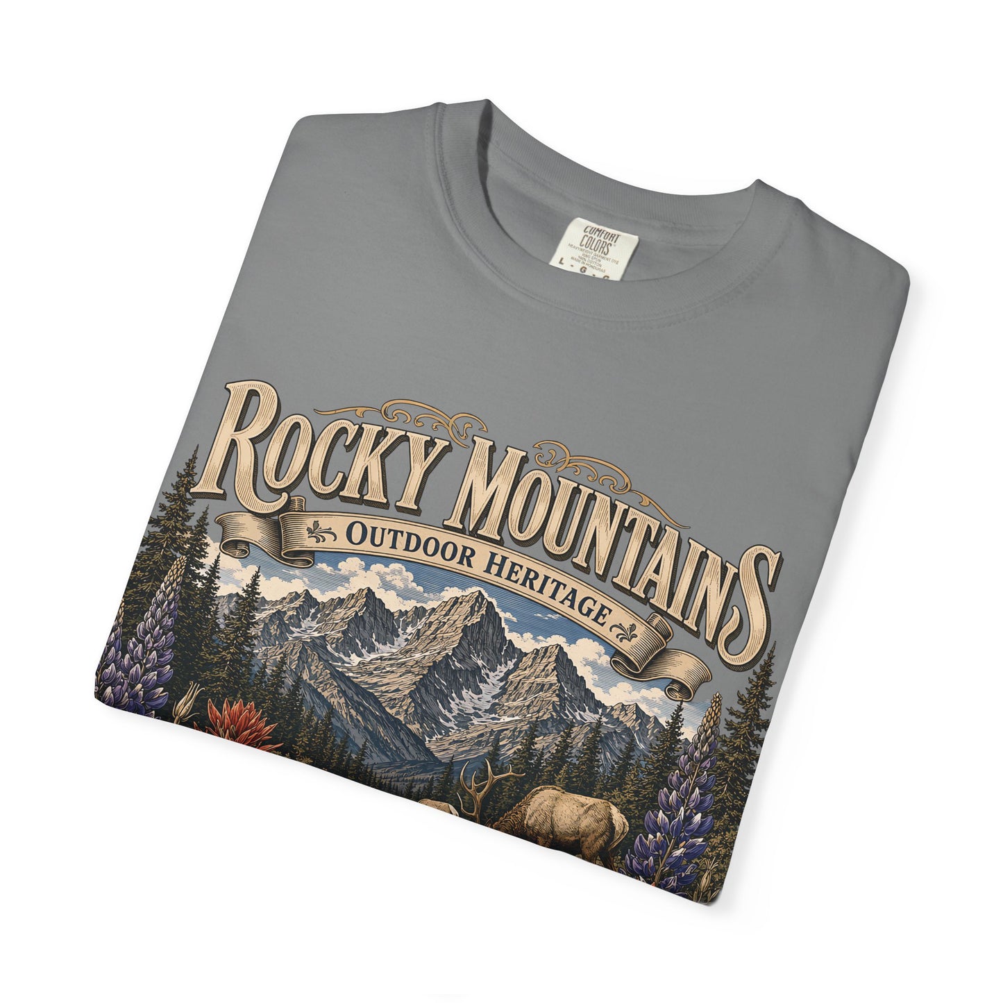 Rocky Mountains Nature T-Shirt — Outdoor Heritage Scenic Tee
