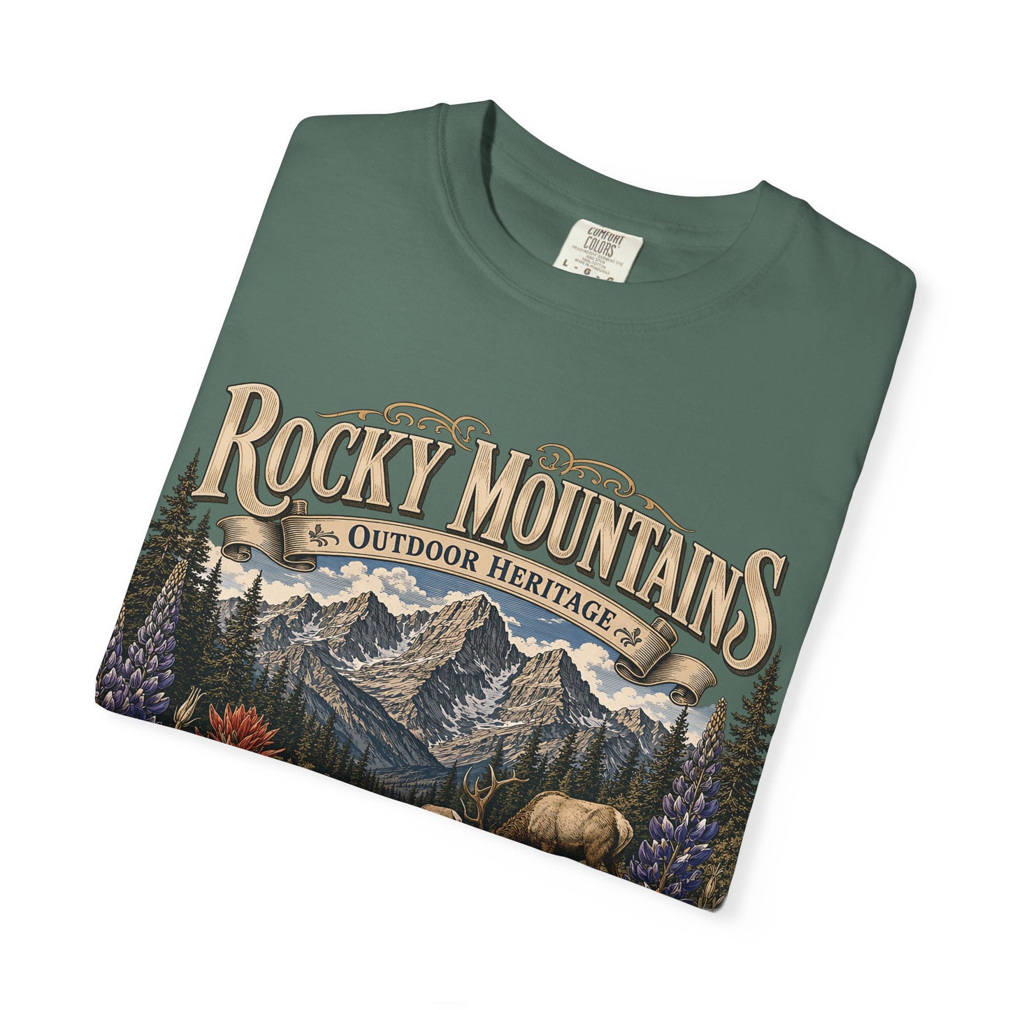 Rocky Mountains Nature T-Shirt — Outdoor Heritage Scenic Tee
