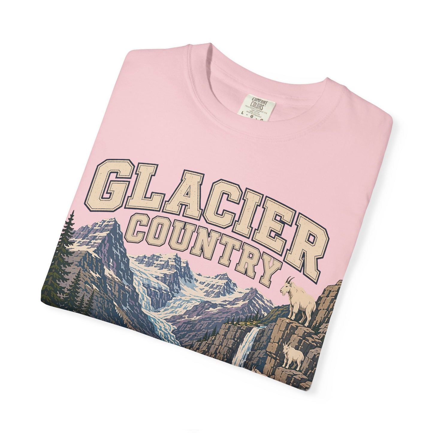 Glacier Country T-Shirt — Vintage Mountain National Park Graphic