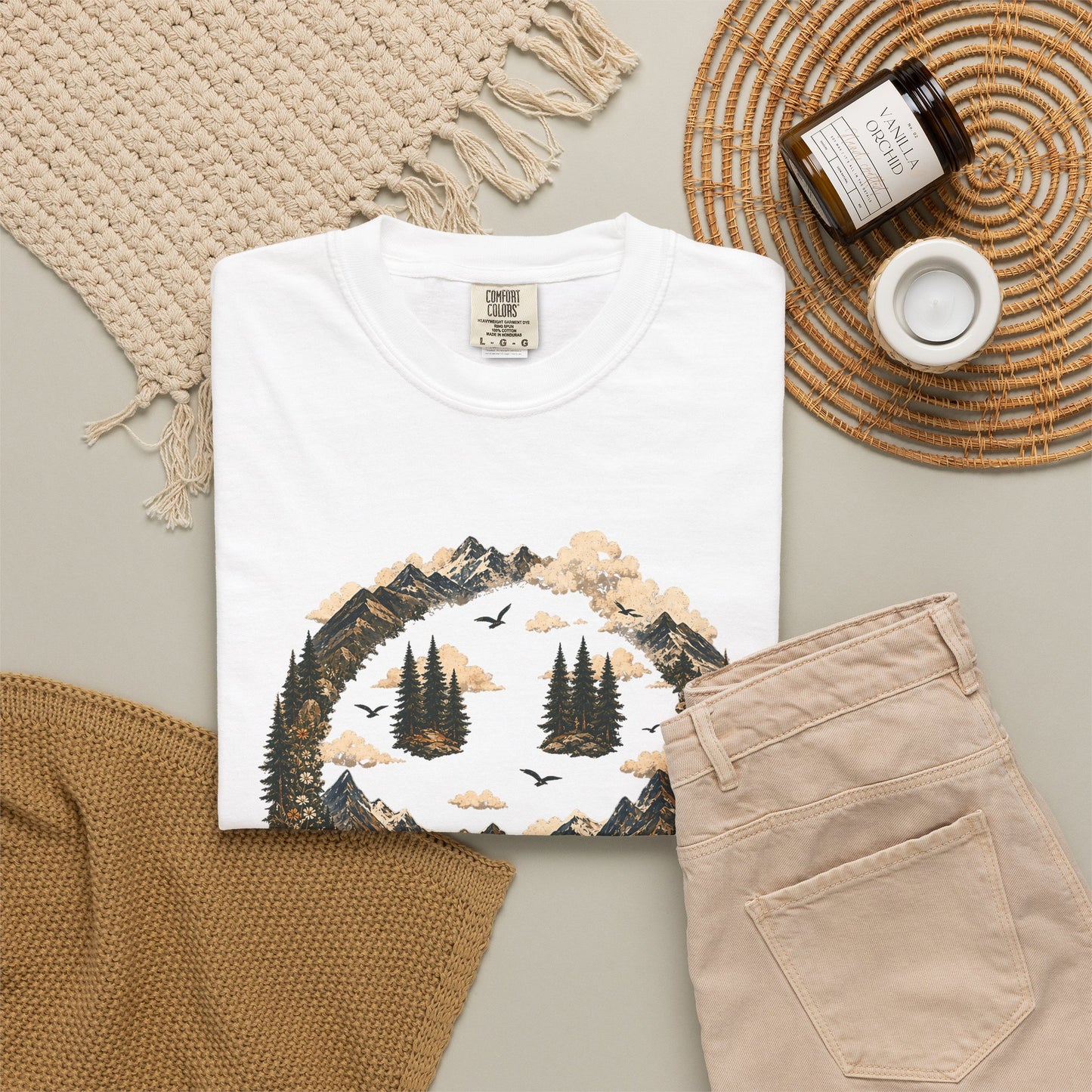 Somewhere In The Mountains T-Shirt — "Current Mood" Outdoor Graphic Tee