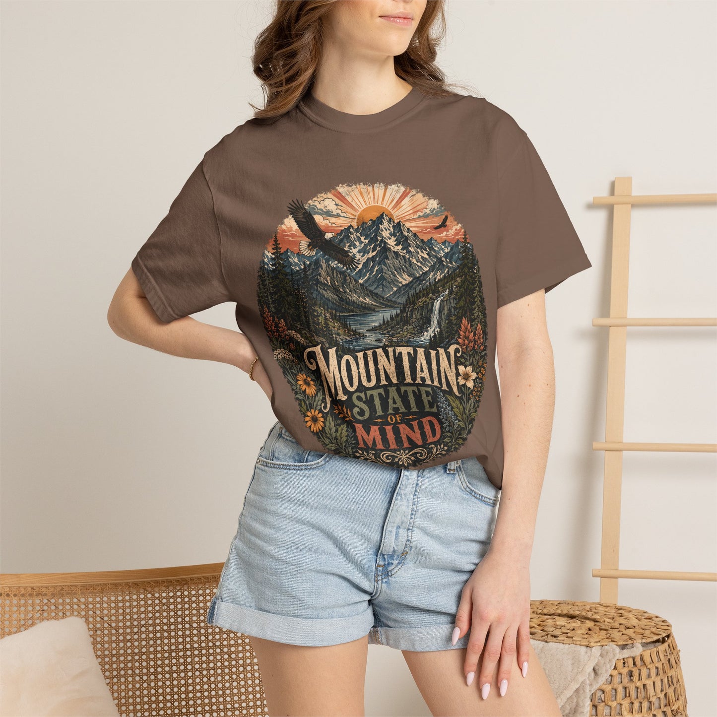 T-Shirt — "Mountain State of Mind" Graphic Tee