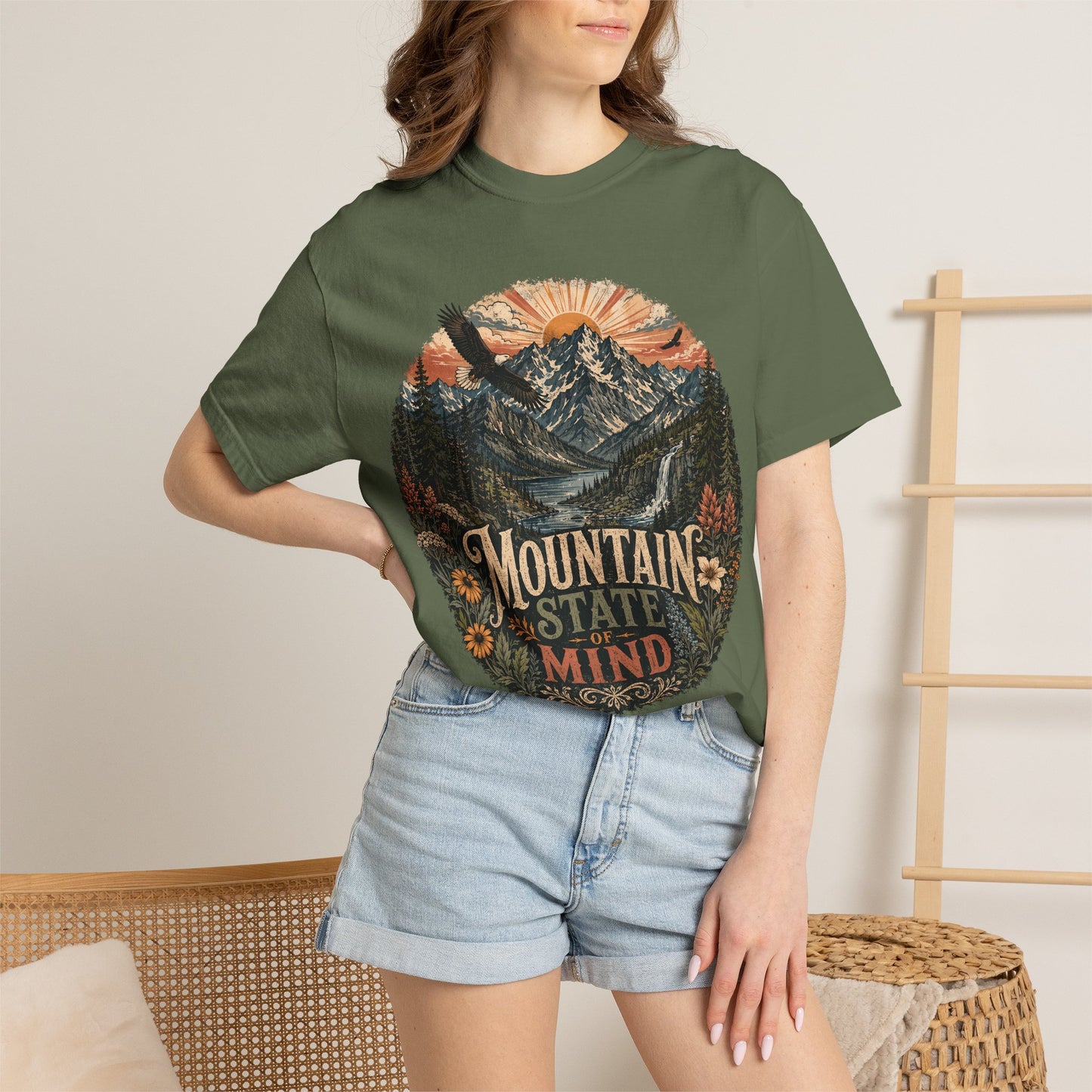 T-Shirt — "Mountain State of Mind" Graphic Tee